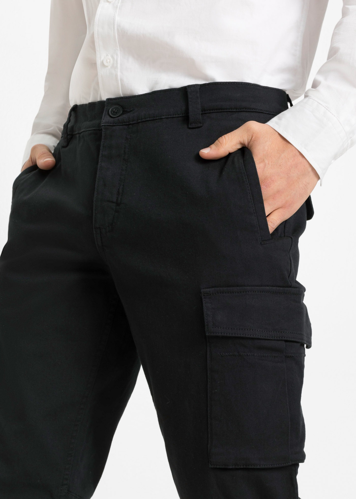 bonprix Stretch-Hose  aus Baumwolle und Elasthan, Regular Fit, gerades Bein