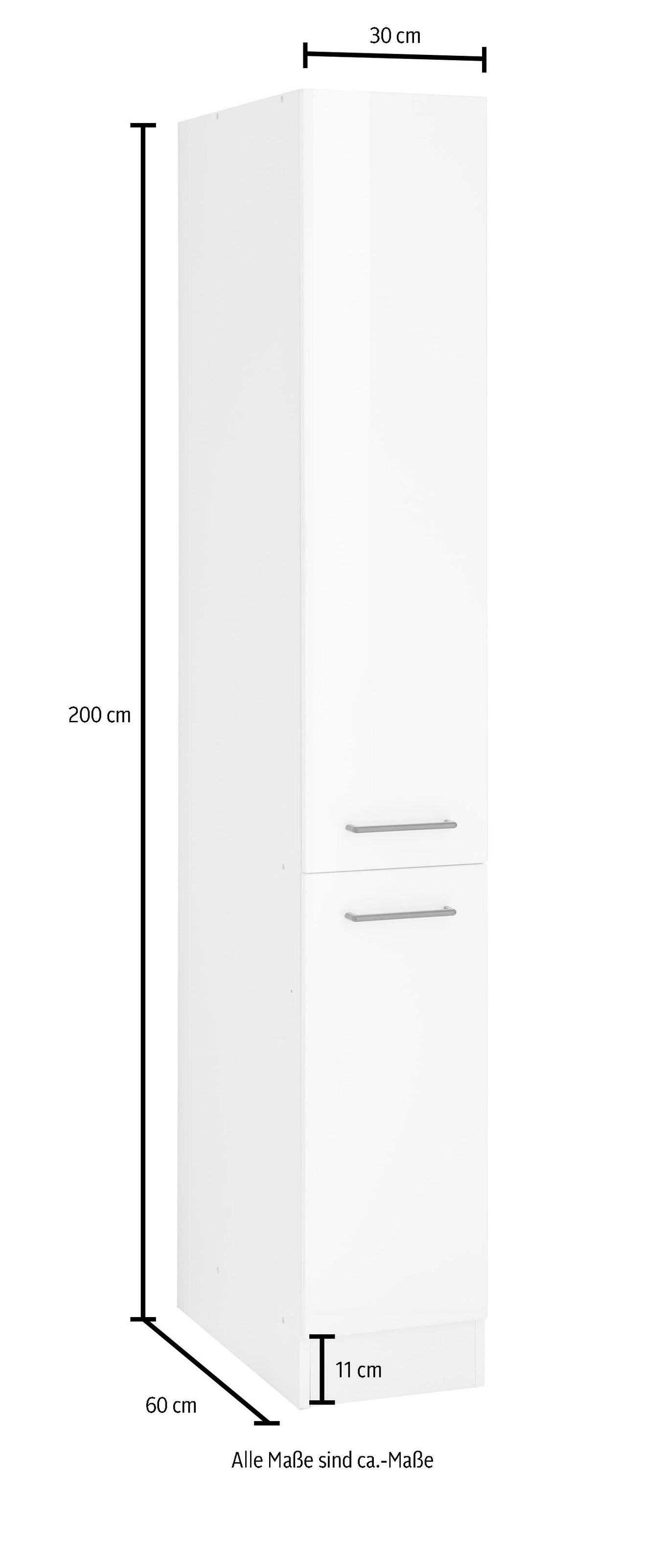 2 Front Auszügen, 200 Apothekerschrank auf hoch, versandkostenfrei ♕ breit, HELD mit 30 »Tulsa«, MÖBEL MDF Metallgriff, cm cm