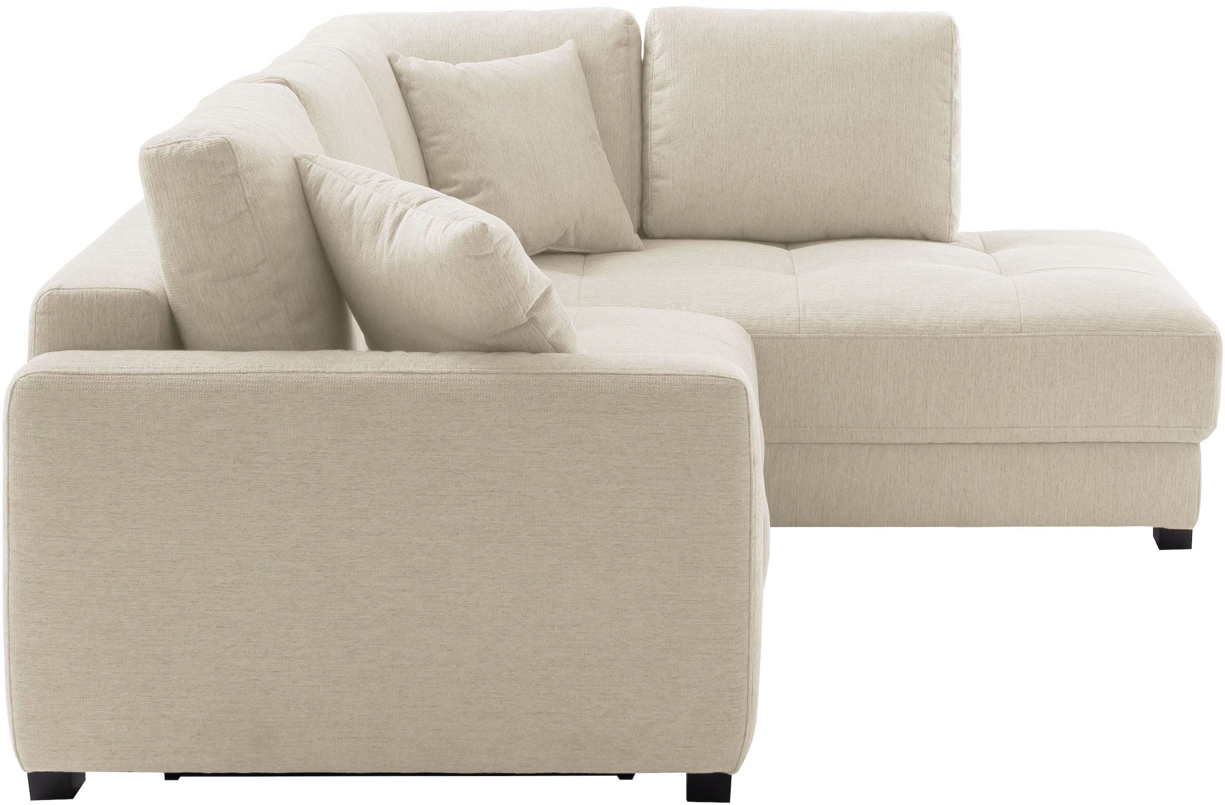 Mr. Couch Ecksofa »Pierre, L-Form mit BoxSpring« Mit Boxpring-Taschenfederkern