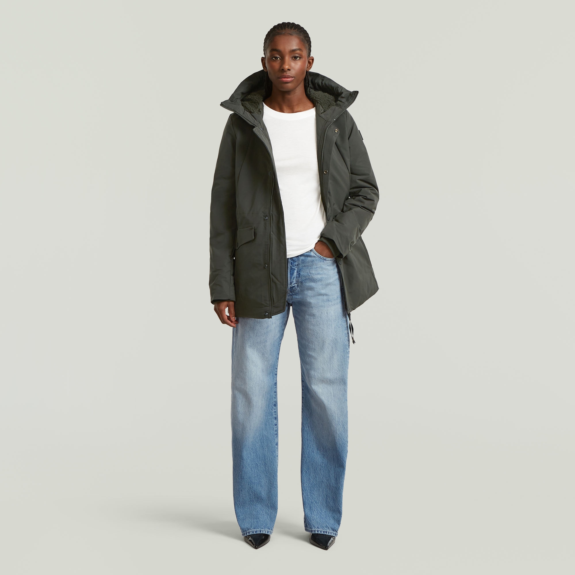 G-STAR Parka »Vodan 2.0 Short Jacket Women« avec capuche avec poches à rabat