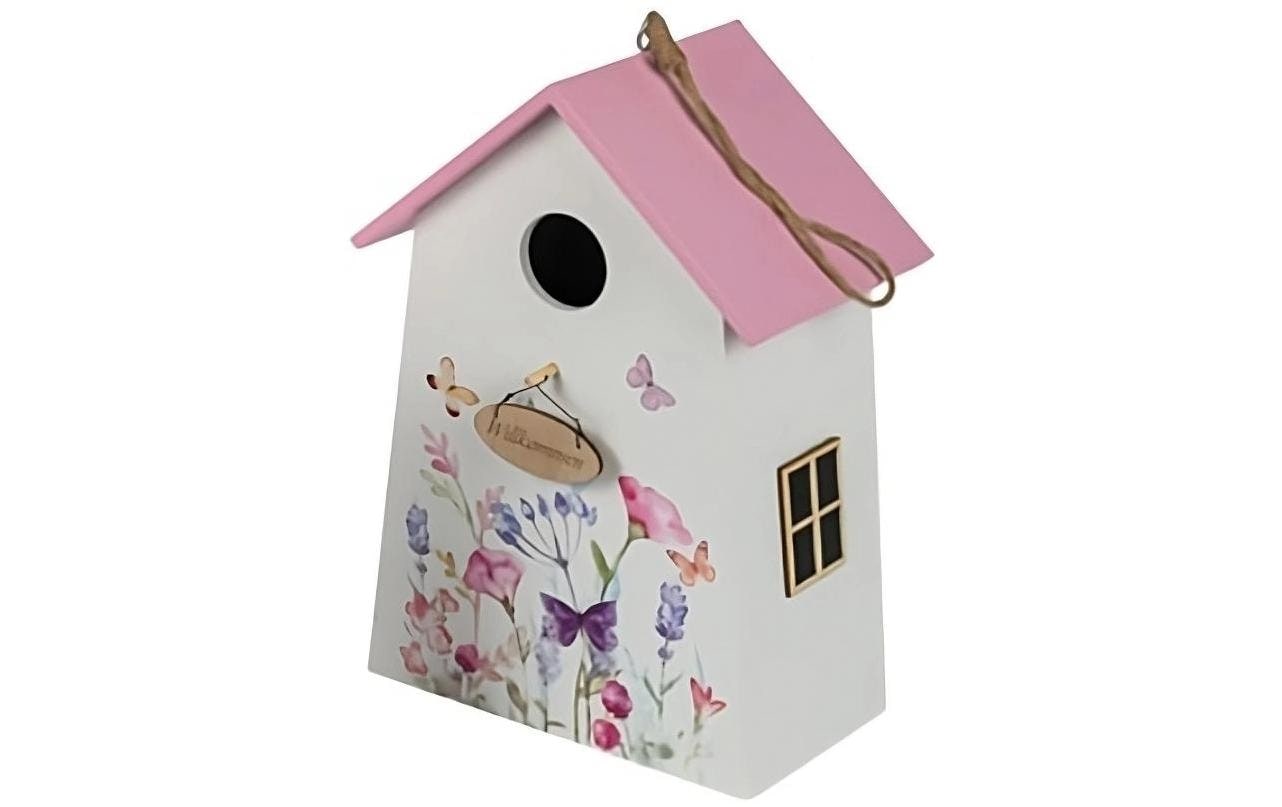 Dekofigur »CHALET Willkommen L 16 x 11 x 45436 cm, Pink/Weiss«