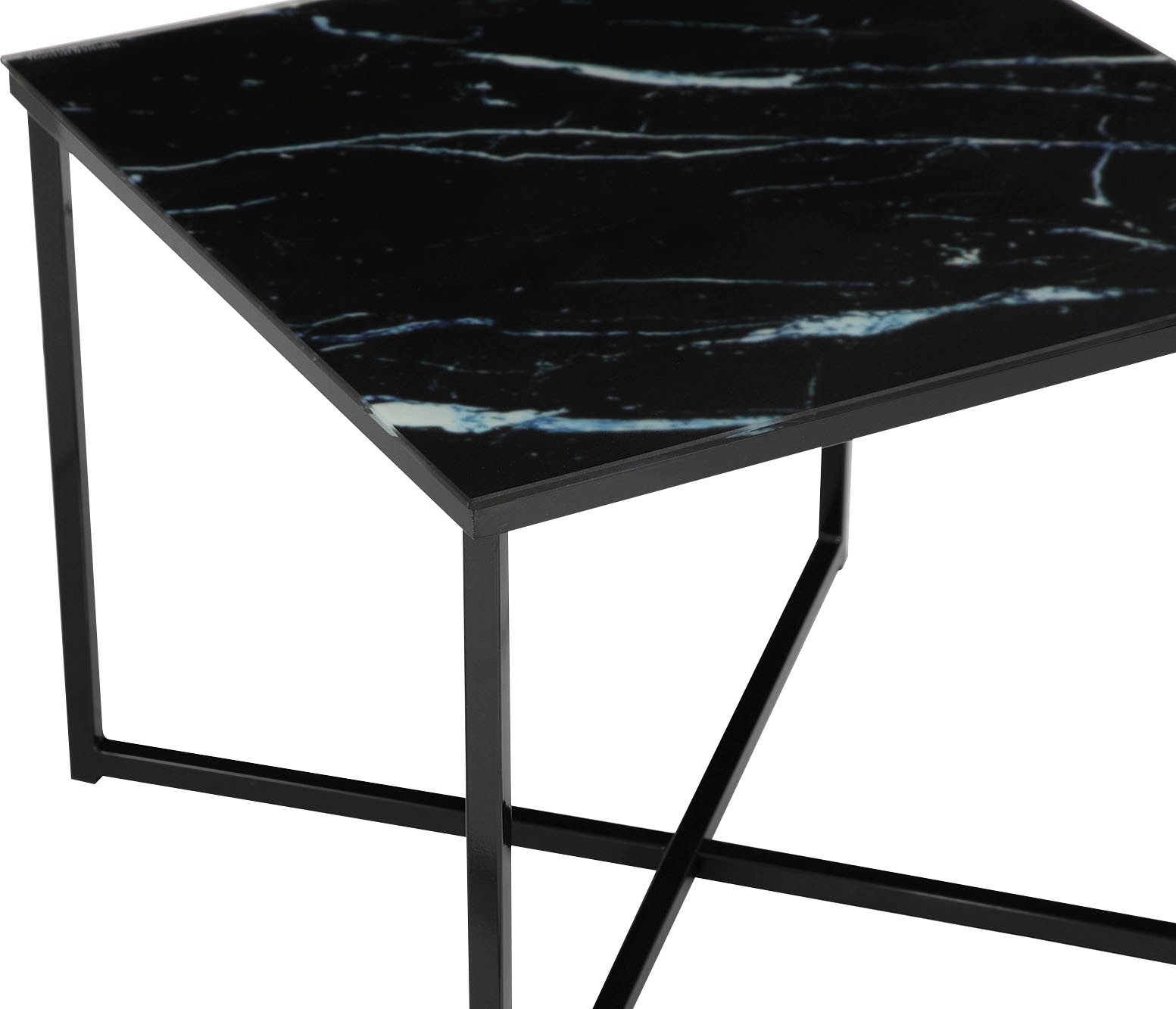 SalesFever Beistelltisch, Tischplatte in Marmoroptik