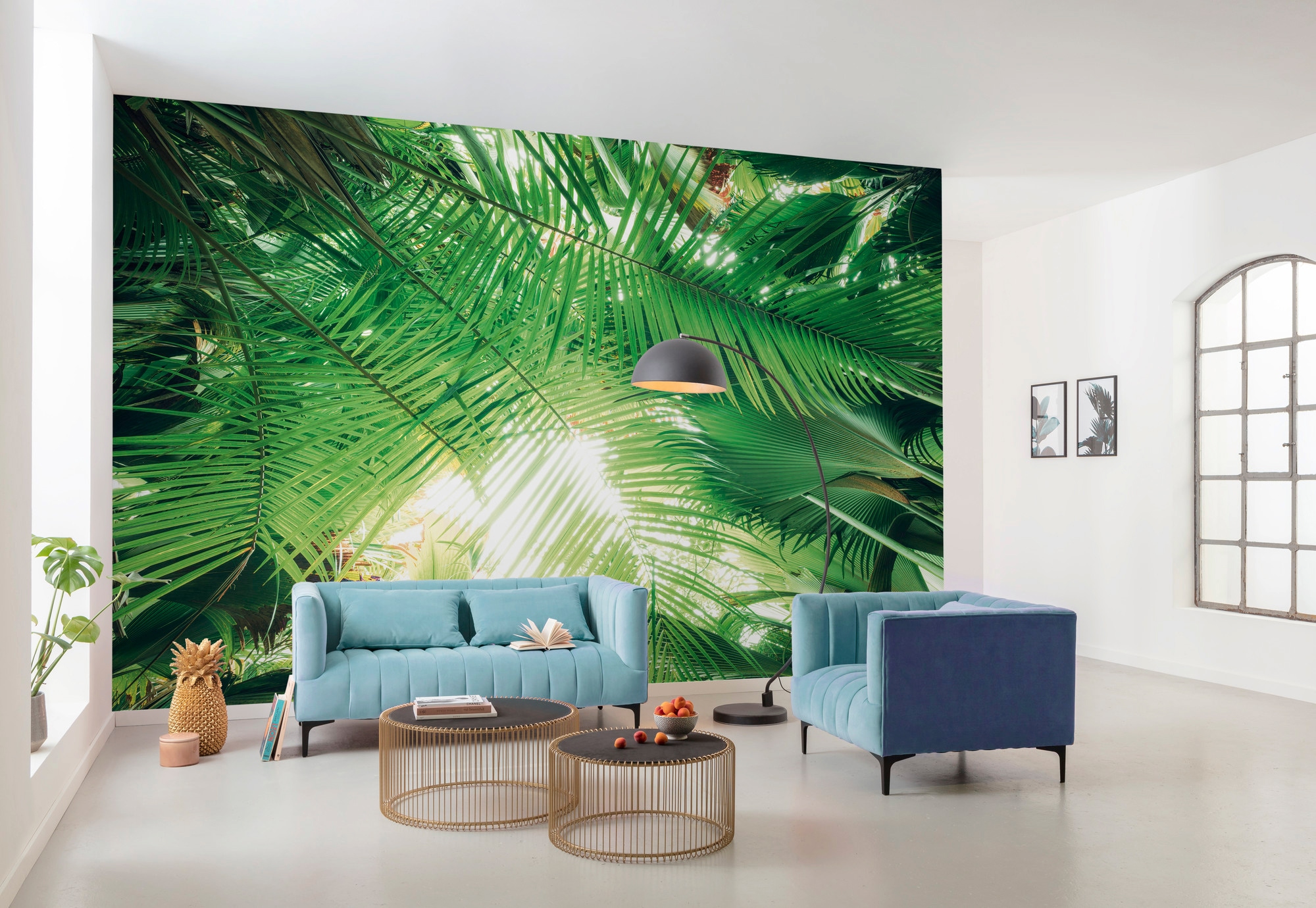 Komar Vliestapete »Digitaldruck Vlies - Dschungeldach - Grösse 450 x 280 cm«, bedruckt, Wohnzimmer, Schlafzimmer
