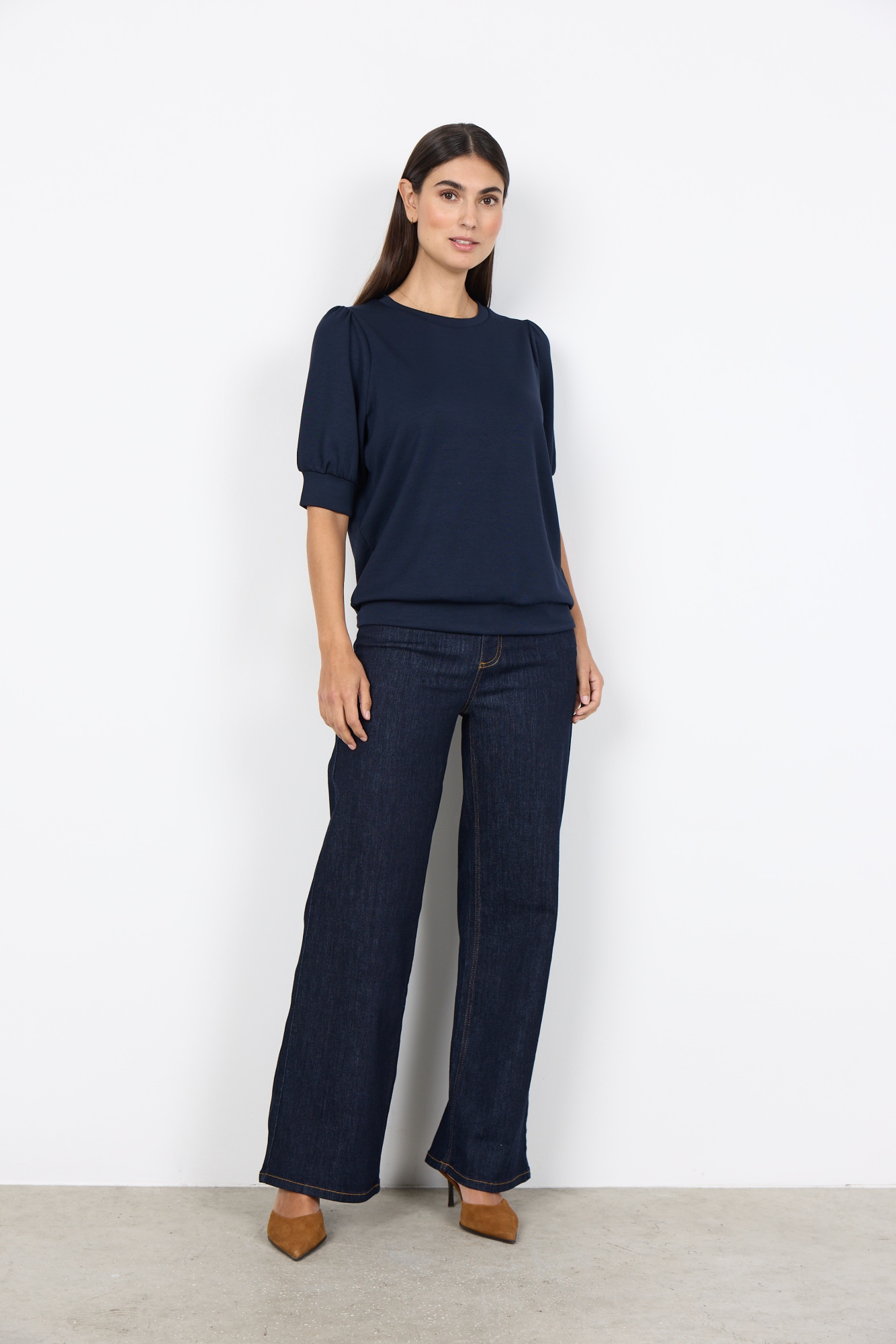 soyaconcept Blouse à manches courtes »SC-BANU 83« en mélange de viscose, coupe régulière