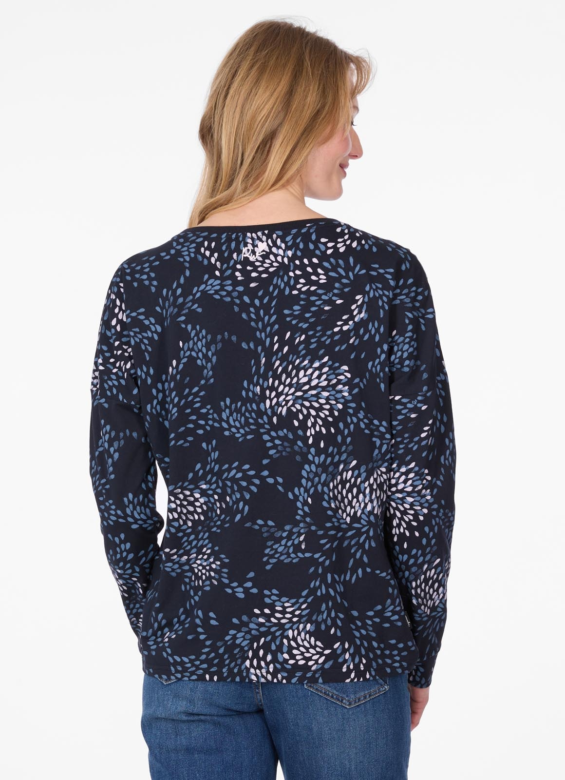 Ragwear T-shirt à manches longues »SHIMONA LONG PRINT« en mélange doux et fluide de coton-modal avec imprimé intégral