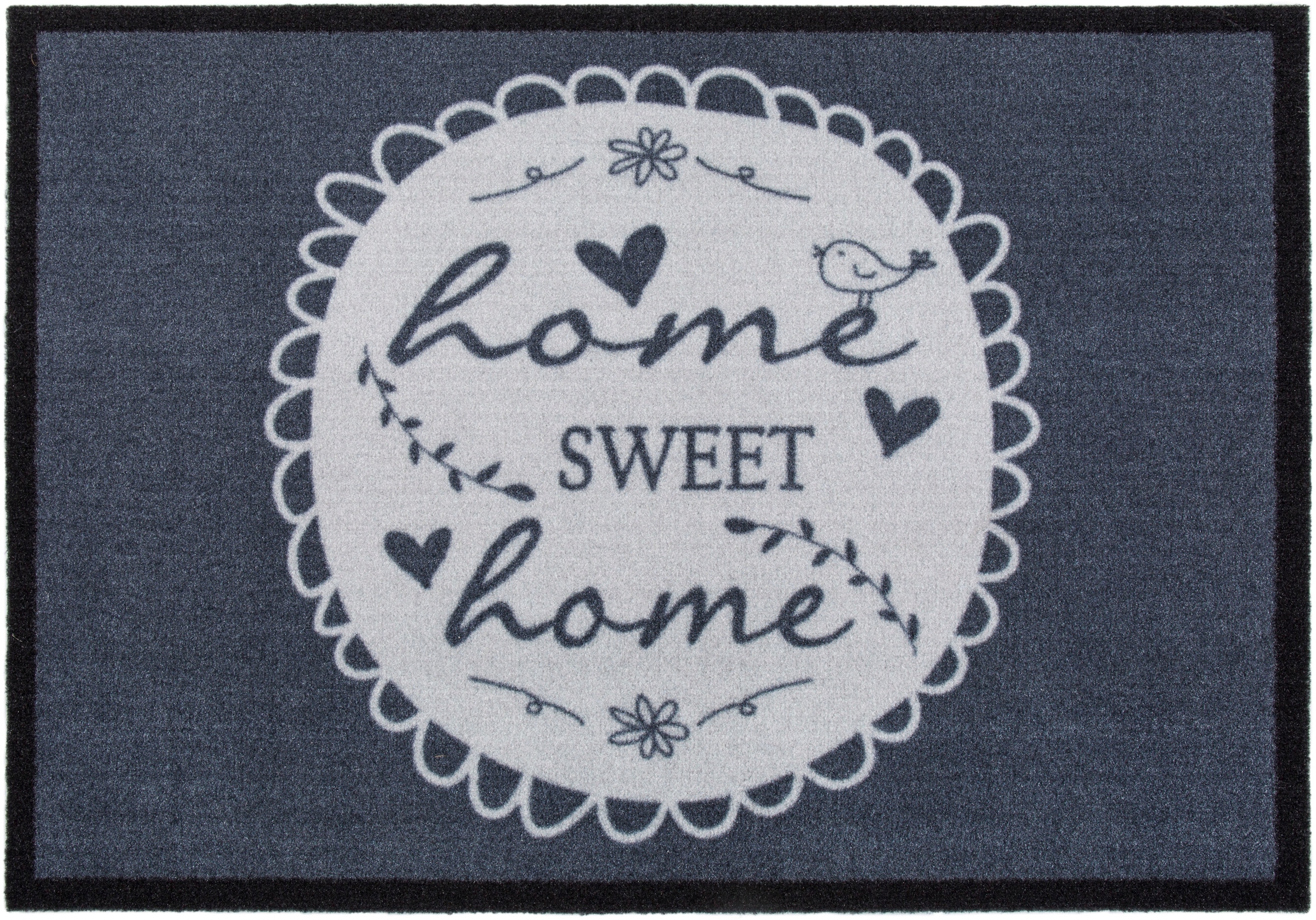 Image of Andiamo Fussmatte "Home Sweet Home, Made in Belgium" rechteckig 5 mm Höhe Schmutzfangmatte, rutschfest, mit Spruch, waschbar