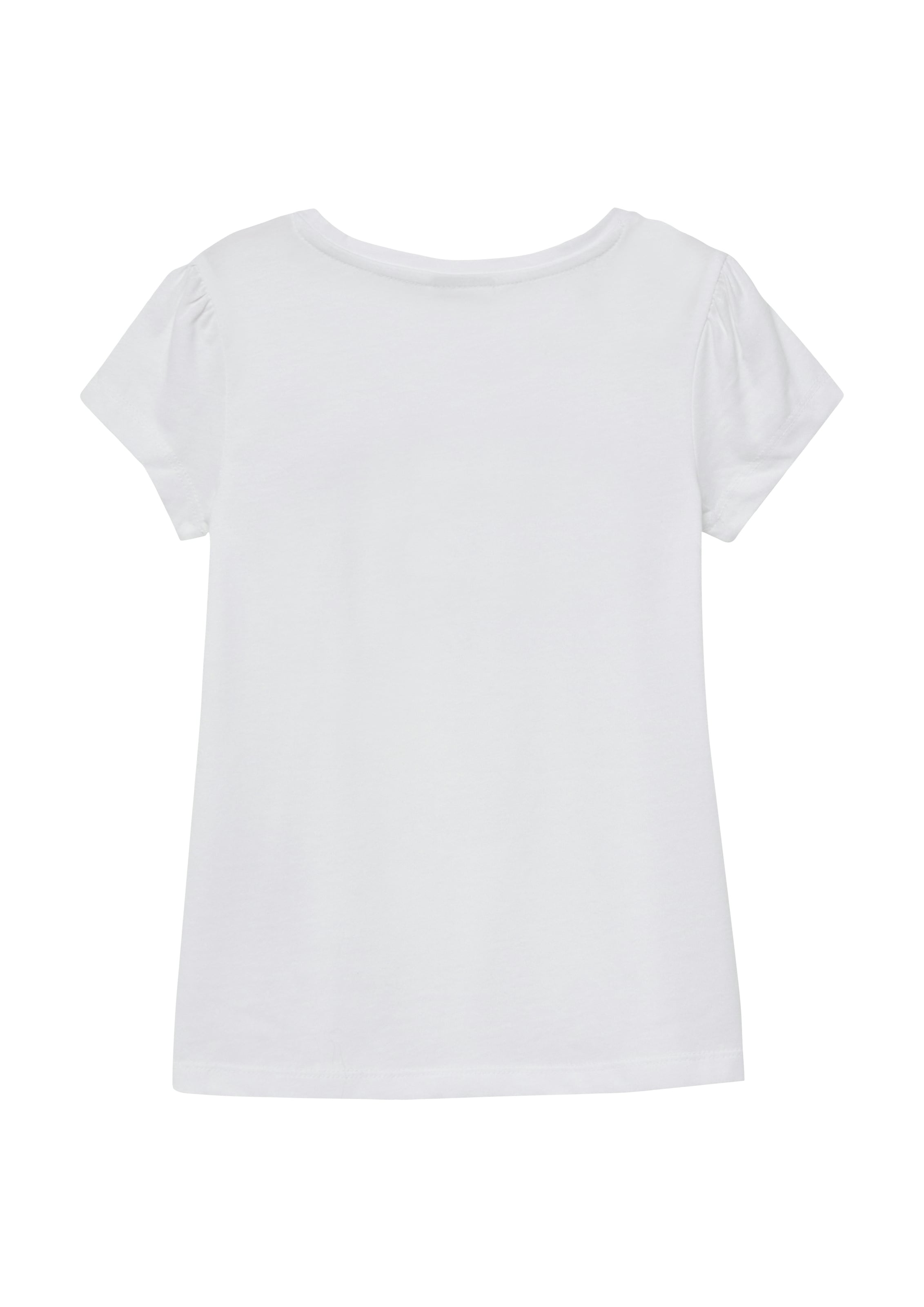 s.Oliver Junior T-shirt à manches courtes mit Pailletten-Print und Stickerei, für Girls