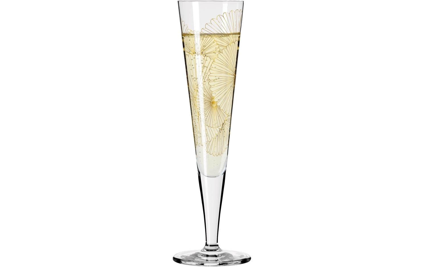 Ritzenhoff Champagnerglas »Goldfarbennacht«, (1 tlg.)
