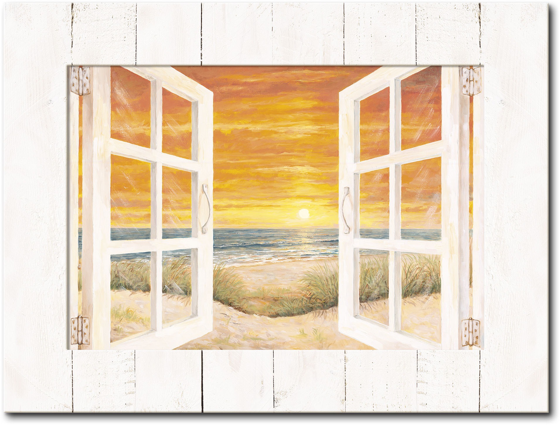 Image of Artland Wandbild »Fenster zum Meer«, Fensterblick, (1 St.) bei Ackermann Versand Schweiz