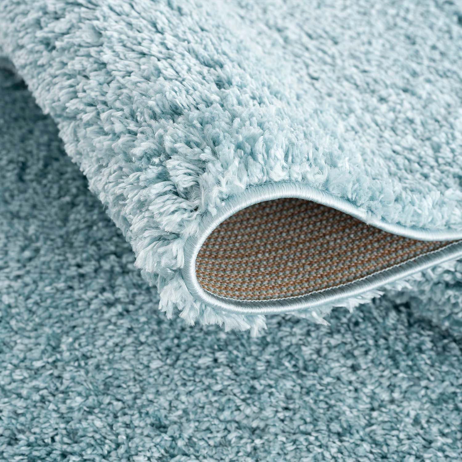 Carpet City Hochflor-Teppich »Pulpy 100«, rechteckig, 30 mm Höhe, Läufer, weich, mit Fransen, uni, viele Grössen, Wohnzimmer, Schafzimmer