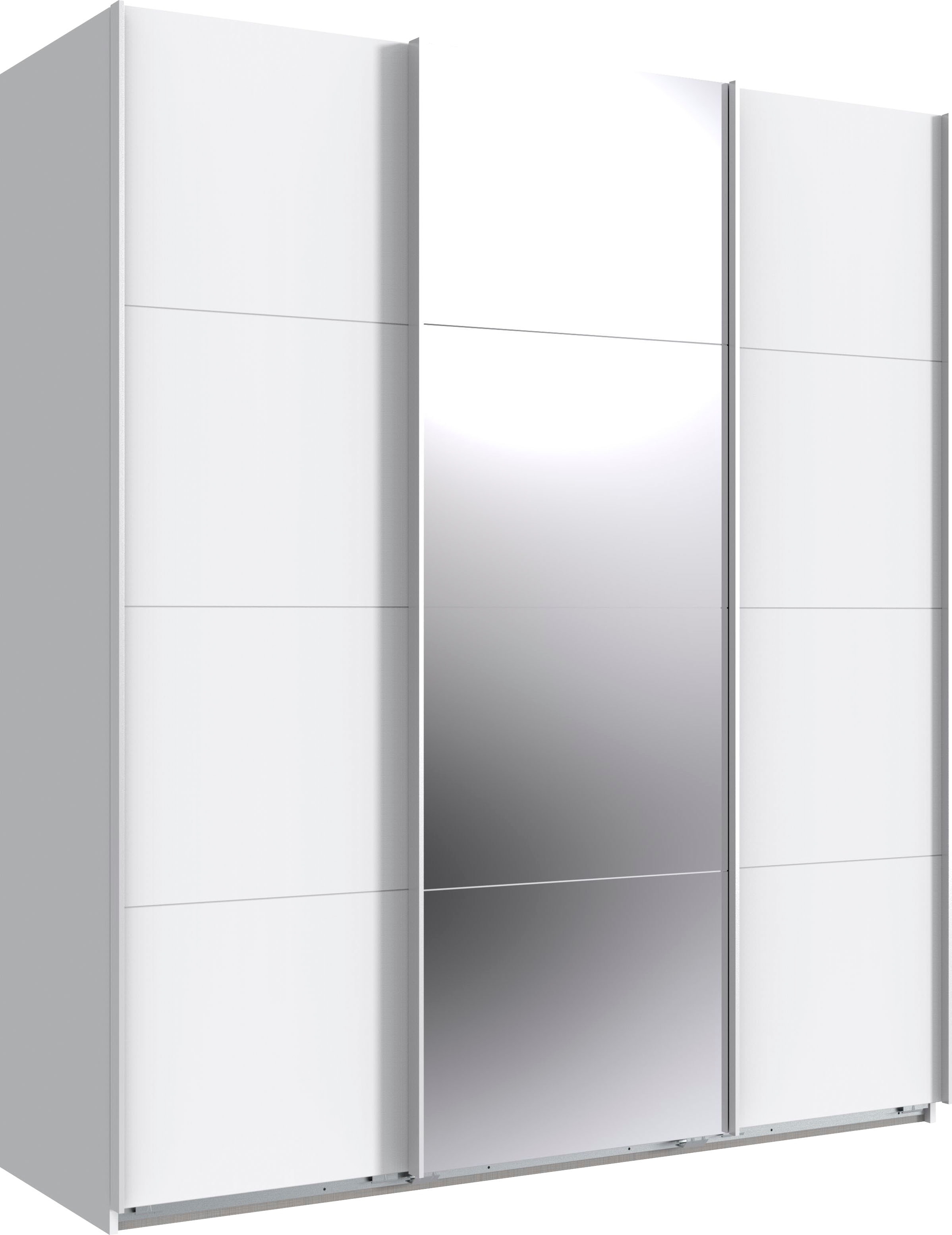 Wimex Schwebetürenschrank »Norderstedt«, INKLUSIVE 2 Stoffboxen und 2 zusätzliche Einlegeböden, mit Spiegel