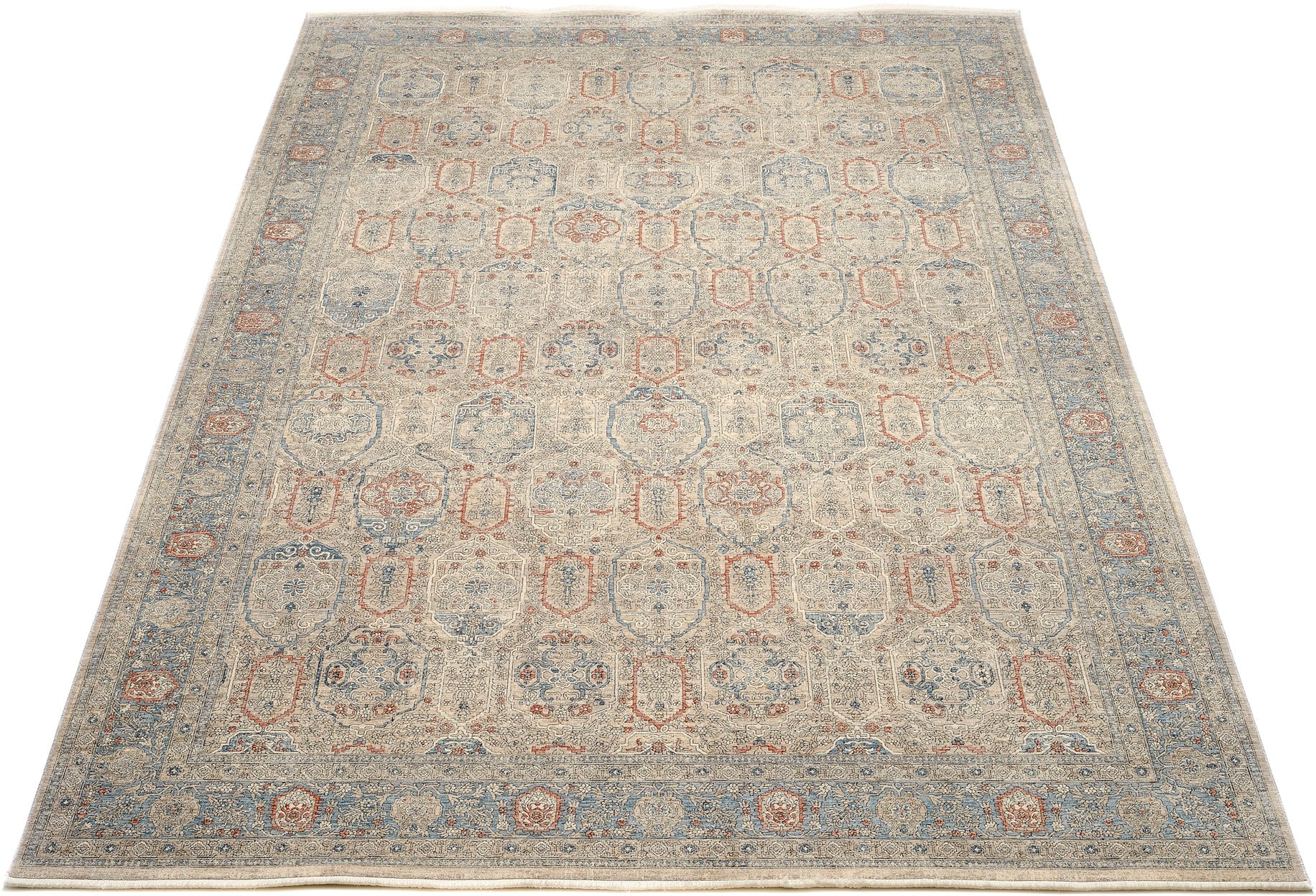 Image of OCI DIE TEPPICHMARKE Teppich "GRAND FASHION 02" rechteckig 5 mm Höhe Vintage Optik, feine Fransen, Wohnzimmer