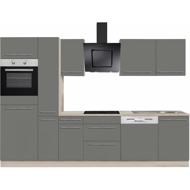 ♕ OPTIFIT Küchenzeile »Bern«, Breite 300 cm, höhenverstellbare Füsse,  wahlweise mit E-Geräten versandkostenfrei auf