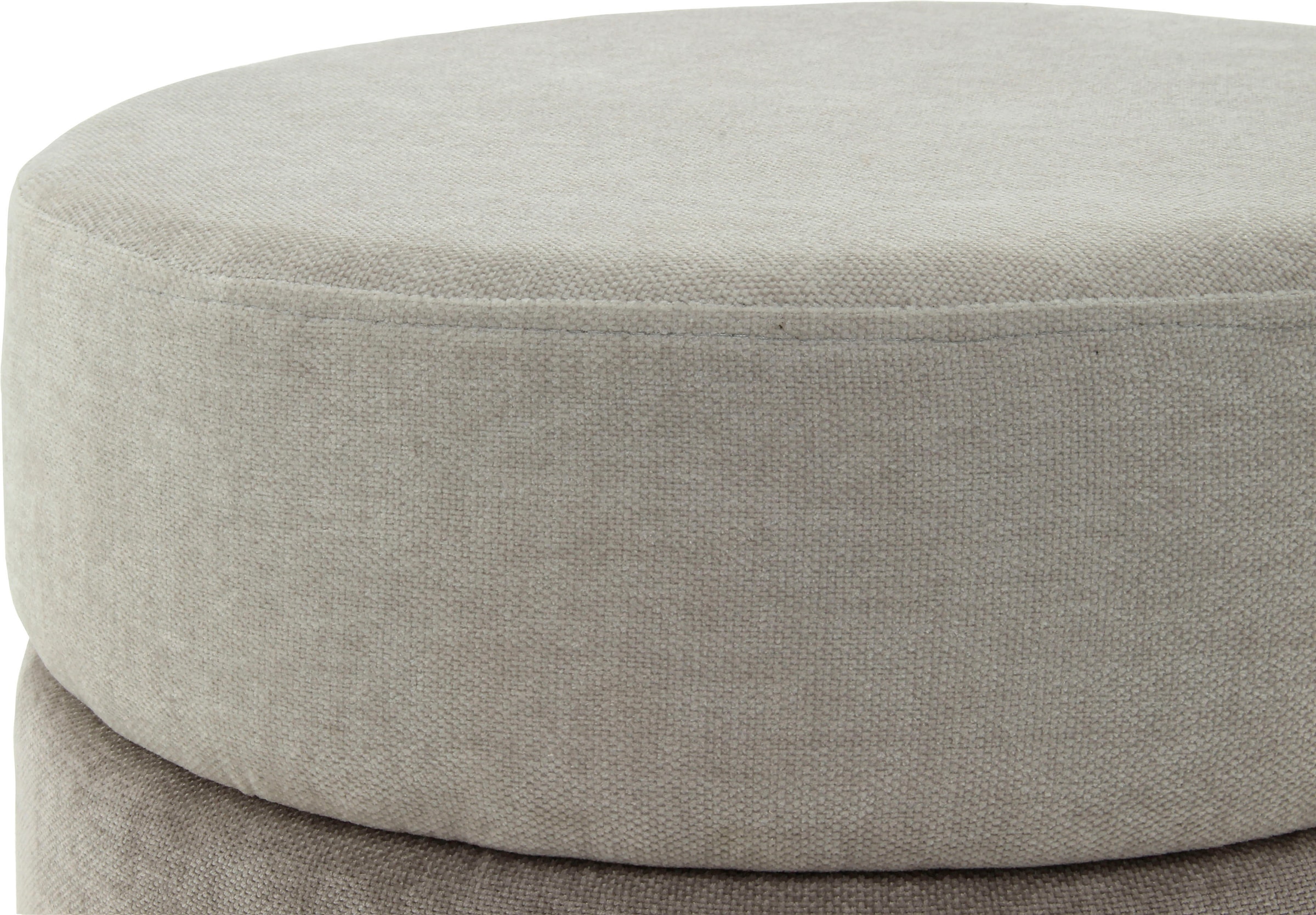 Kayoom Sitzhocker »Hocker Matilda 225, Komfortable runde Form, Gemütlicher Design-Hocker« 1 Stk. tlg. samtweich, elegant, gepolstert, grosse Sitzfläche