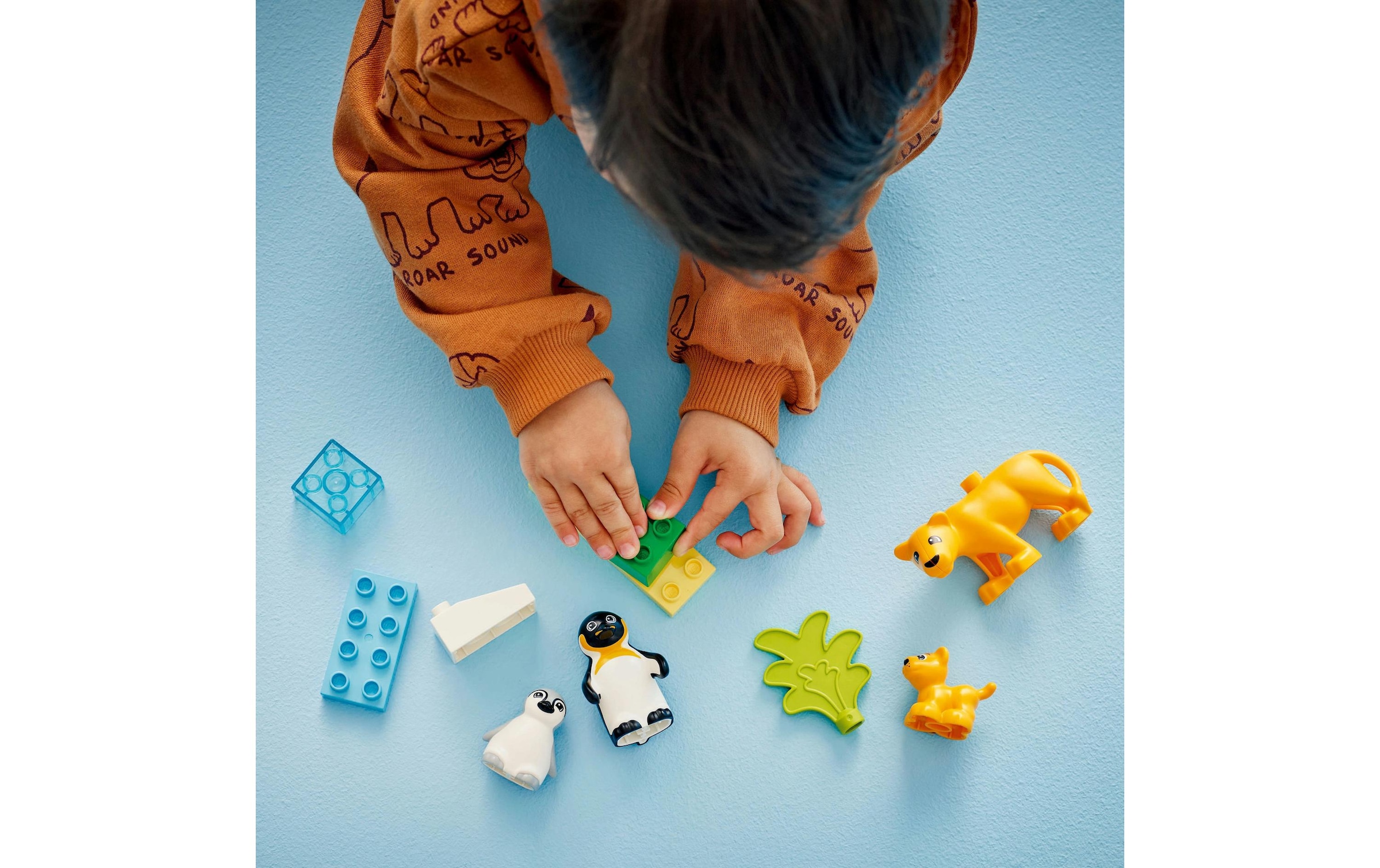 LEGO® Spielbausteine »DUPLO® Wildtier-Familien Pinguine und Löwen 10442«, (10 St.)