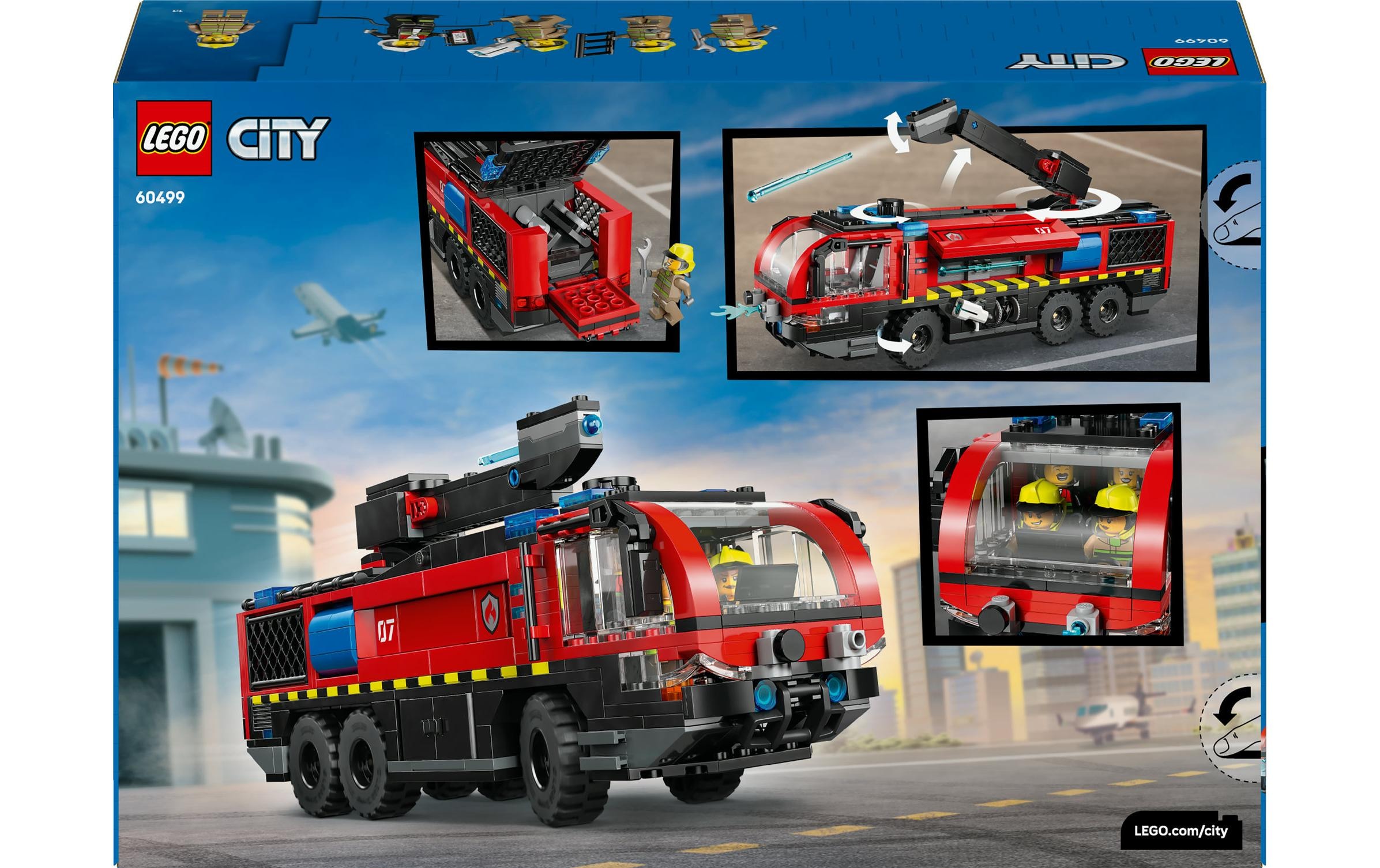   Konstruktionsspielsteine »City Flughafenlöschfahrzeug 60499« Kategorie: Polizei & Feuerwehr