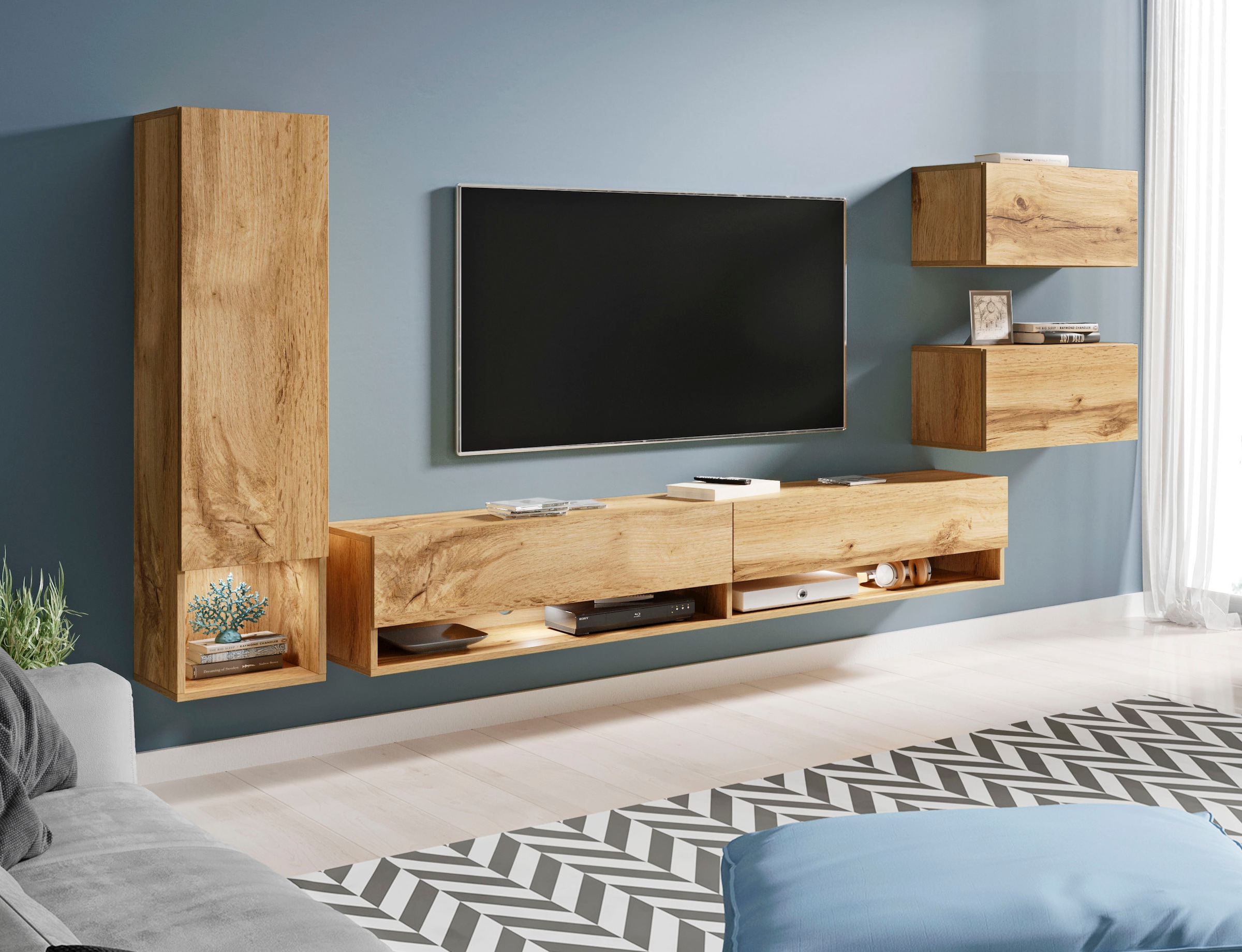 Home affaire Wohnwand »Amadeo« Set, 4 Stk. tlg.