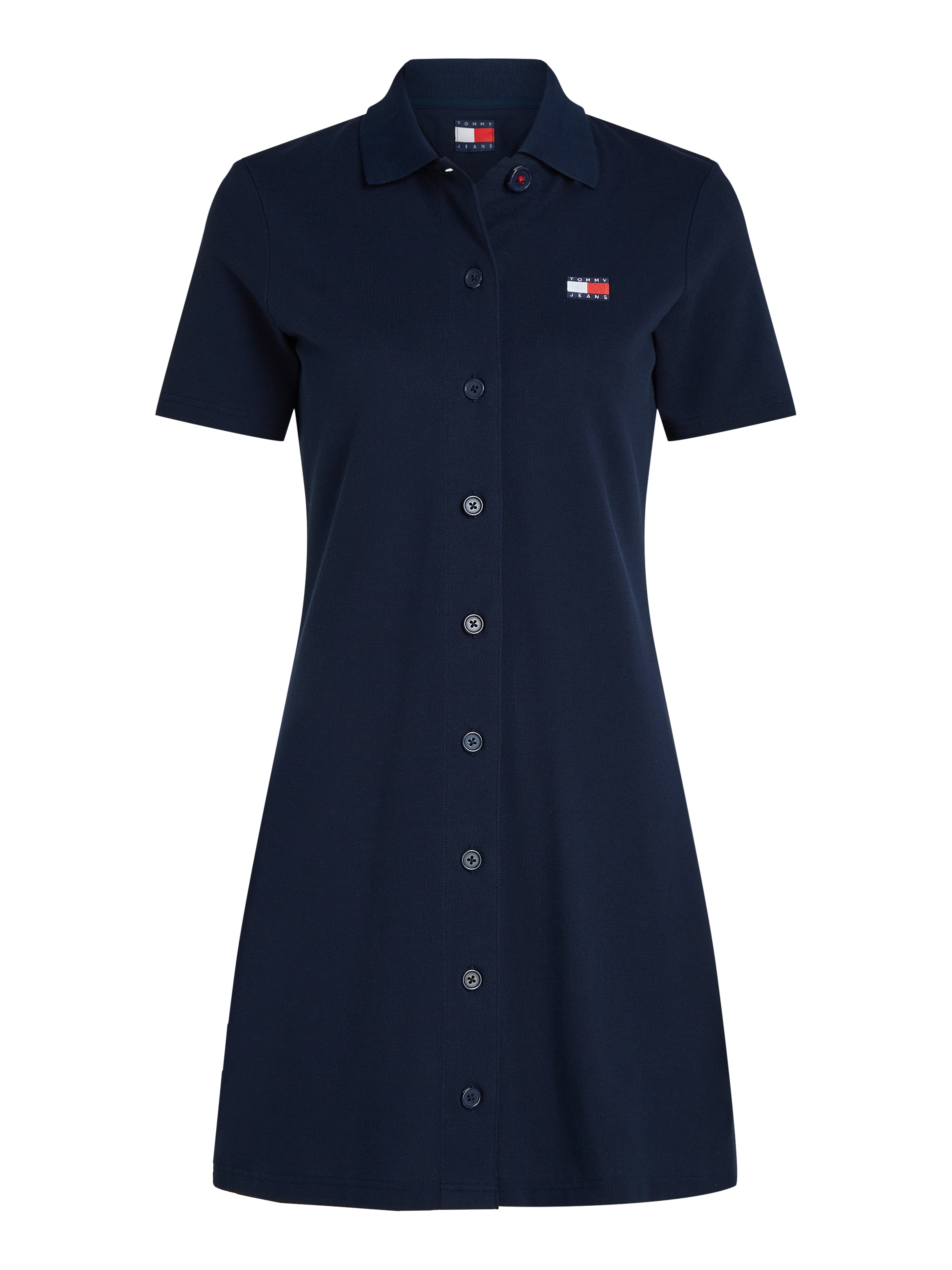 Tommy Jeans Polokleid »TJW BADGE PIQUE POLO DRESS«, mit Logo-Badge