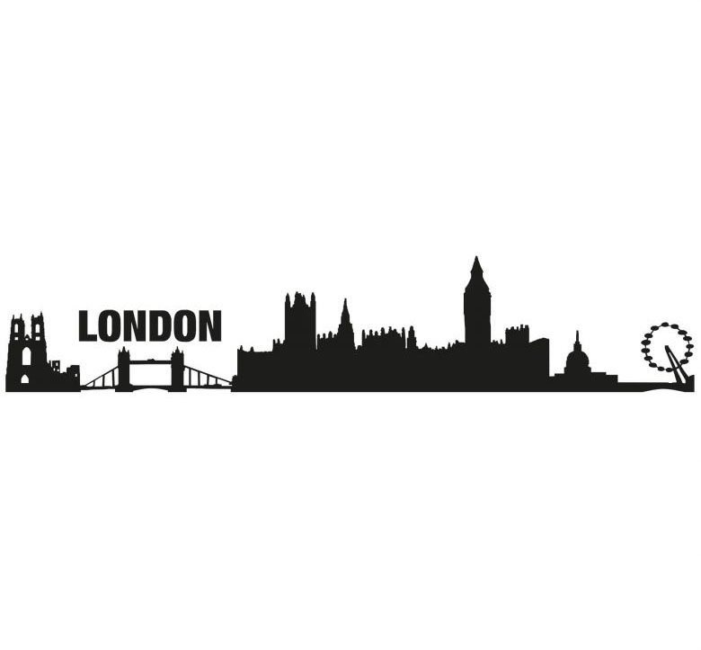 Image of Wall-Art Wandtattoo »XXL Stadt Skyline London 120cm«, (1 St.) bei Ackermann Versand Schweiz