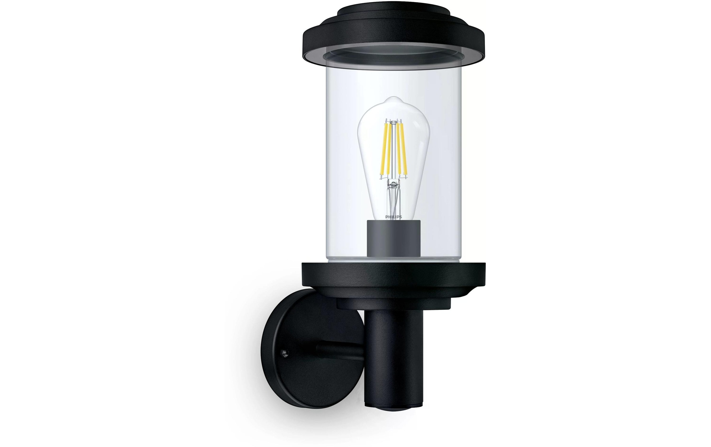 Philips Aussen-Wandleuchte »Listra rund, max. 25W, exkl. LM, schwarz« E27