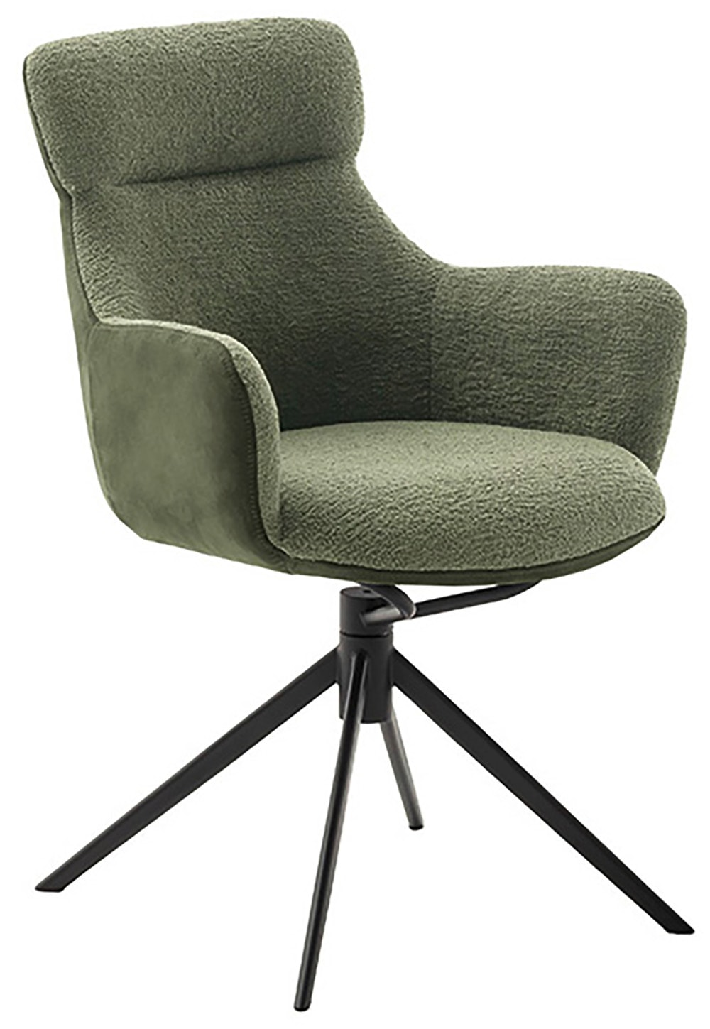 MCA furniture Chaise de salle à manger »PELION« () (2er-Set), drehbar 360°, Dreh- & Schwingfunktion, Sitzhöhe ca. 50 cm