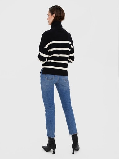 Vero Moda Troyer »VMSABA STRIPE LS HIGHNECK BLOUSE GA NOOS«