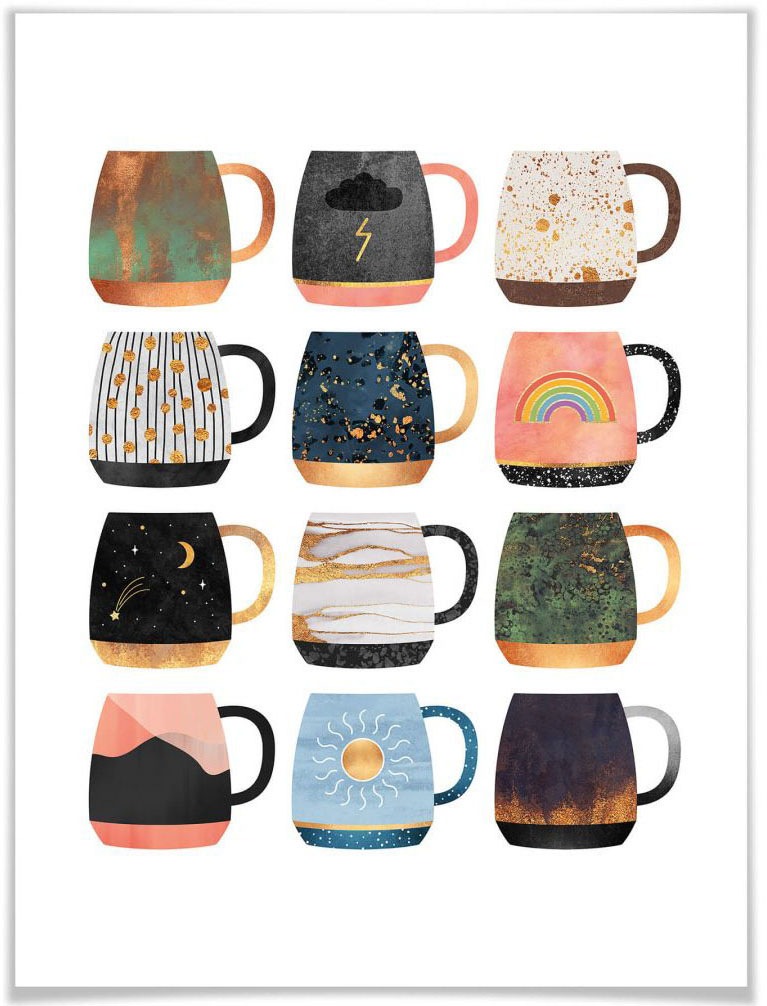 Image of Wall-Art Poster »Sonne Mond Sterne«, Schriftzug, (1 St.) bei Ackermann Versand Schweiz