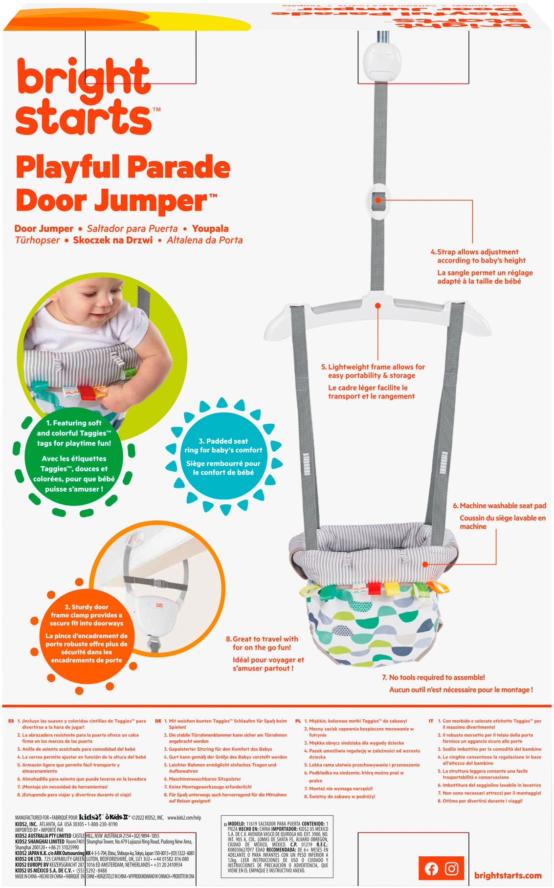 Bright Starts Housse de porte »Playful Parade Door Jumper«