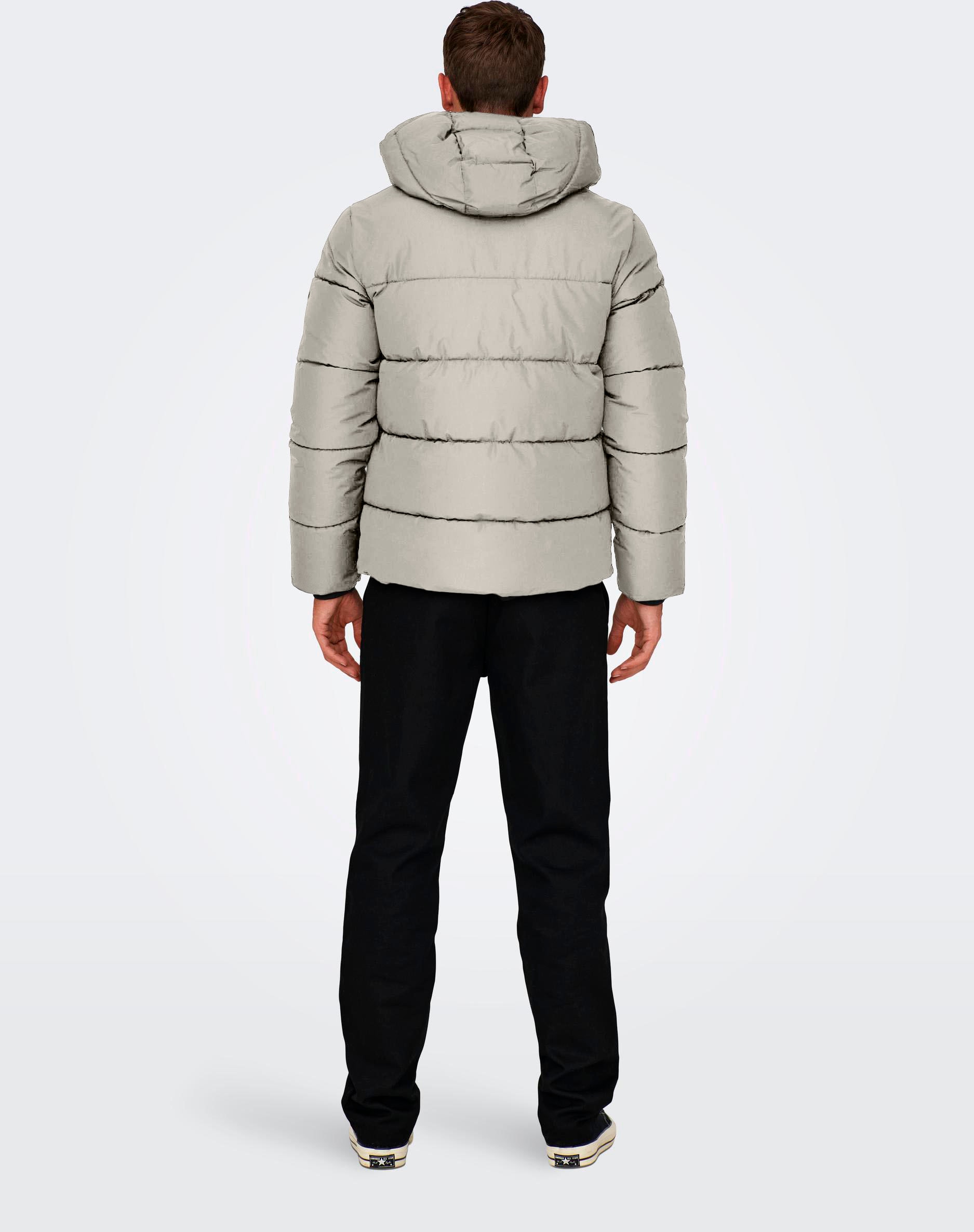 ONLY & SONS Steppjacke »ONSMARLON LIFE HOOD PUFFER JACKET OTW VD«, mit Kapuze