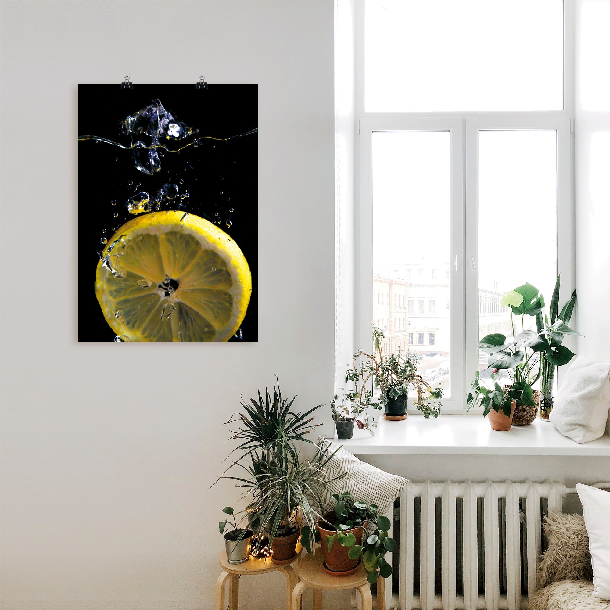 Artland Wandbild »Zitrone«, Lebensmittel, (1 St.), als Alubild, Outdoorbild, Leinwandbild, Poster in verschied. Grössen
