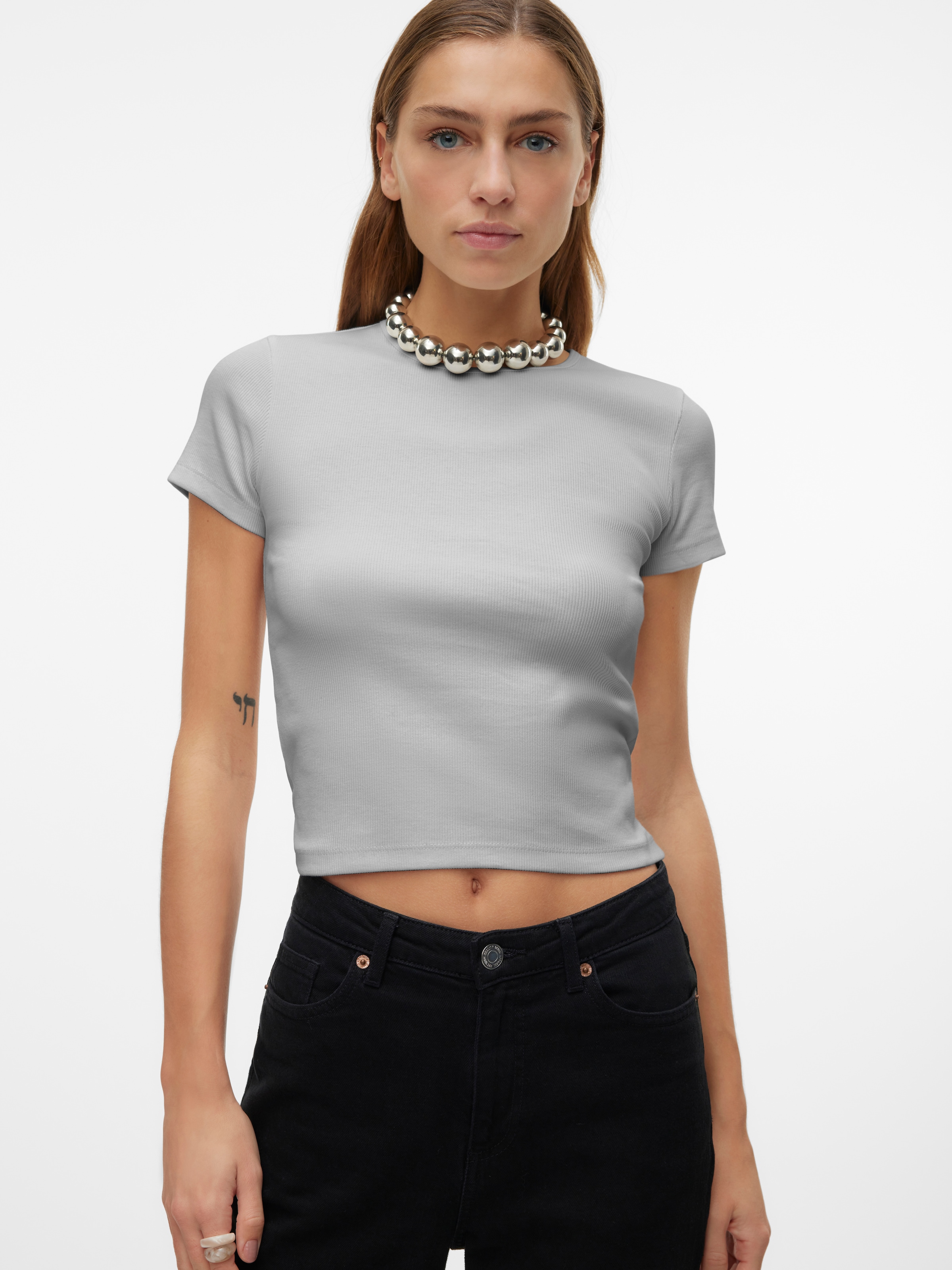 Vero Moda Rundhalsshirt »VMCHLOE SS SHORT TOP JRS NOOS«