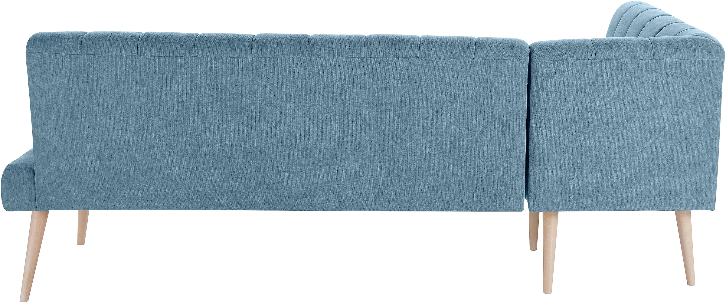 exxpo - sofa fashion Eckbank »Costa, moderne Rückensteppung, bequem und elegant, hoher Holzfuss«, hochwertig verarbeitet, Frei im Raum stellbar