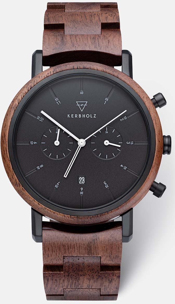 Image of KERBHOLZ Chronograph »Johann Walnut Black« bei Ackermann Versand Schweiz