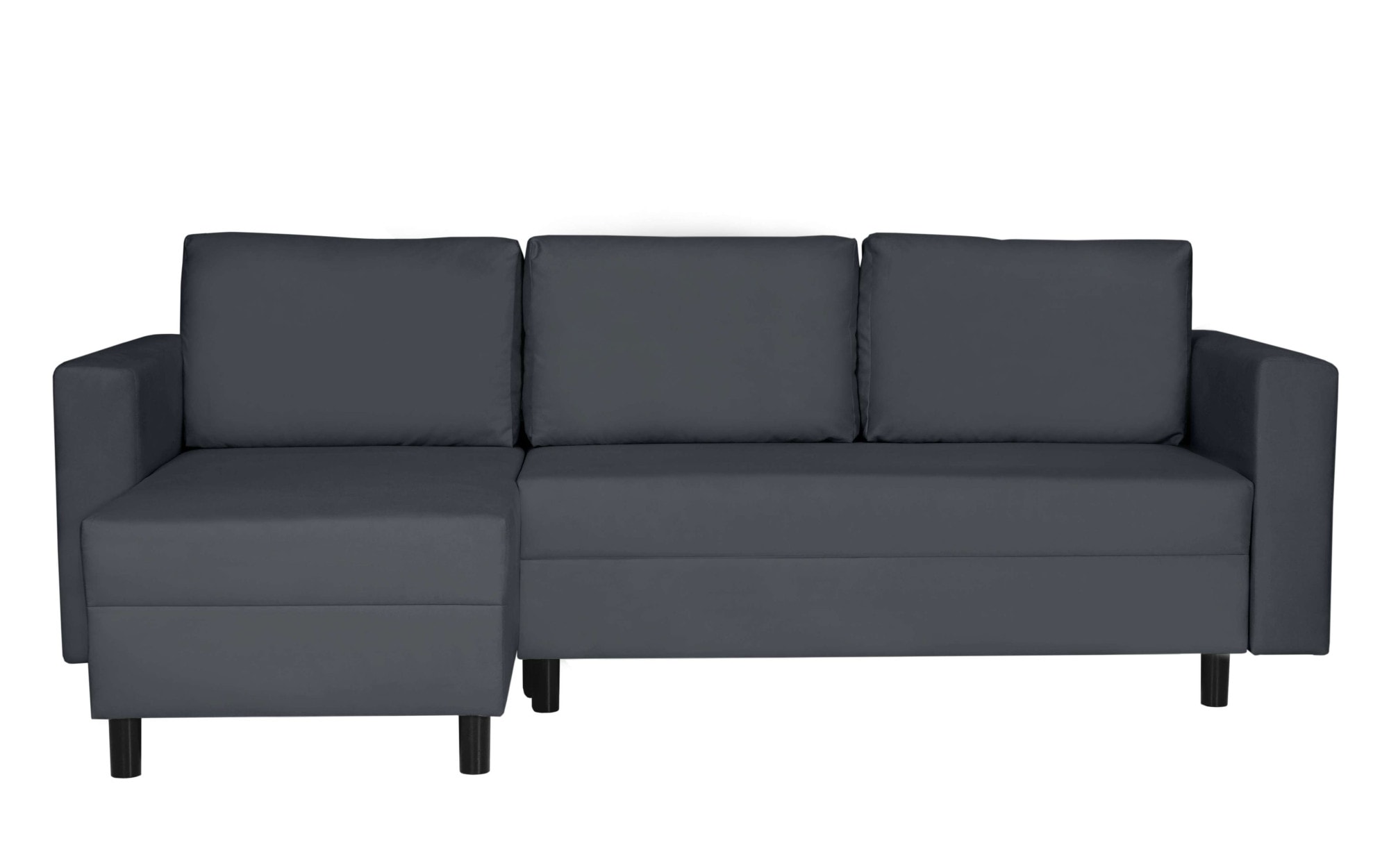 INOSIGN Ecksofa »GLENOE Schlafsofa mit Bettkasten, Recamiere beidseitig montierbar« L-Form, Masse B/T/H: 230/135/84,5 cm, Velvet & Struktur weich