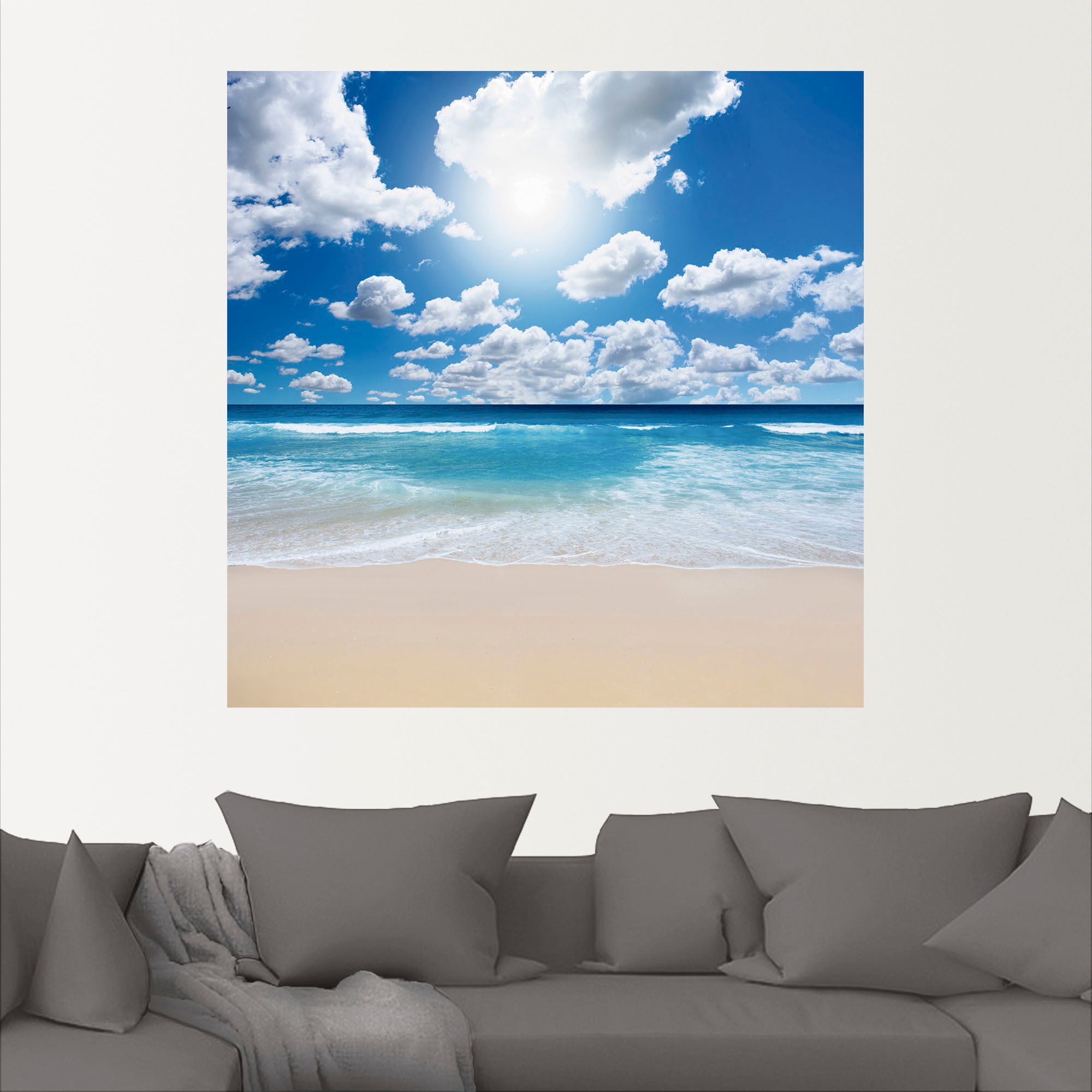 Artland Wandbild »Grossartige Strandlandschaft«, Strand, (1 St.), als Leinwandbild, Poster, Wandaufkleber in verschied. Grössen