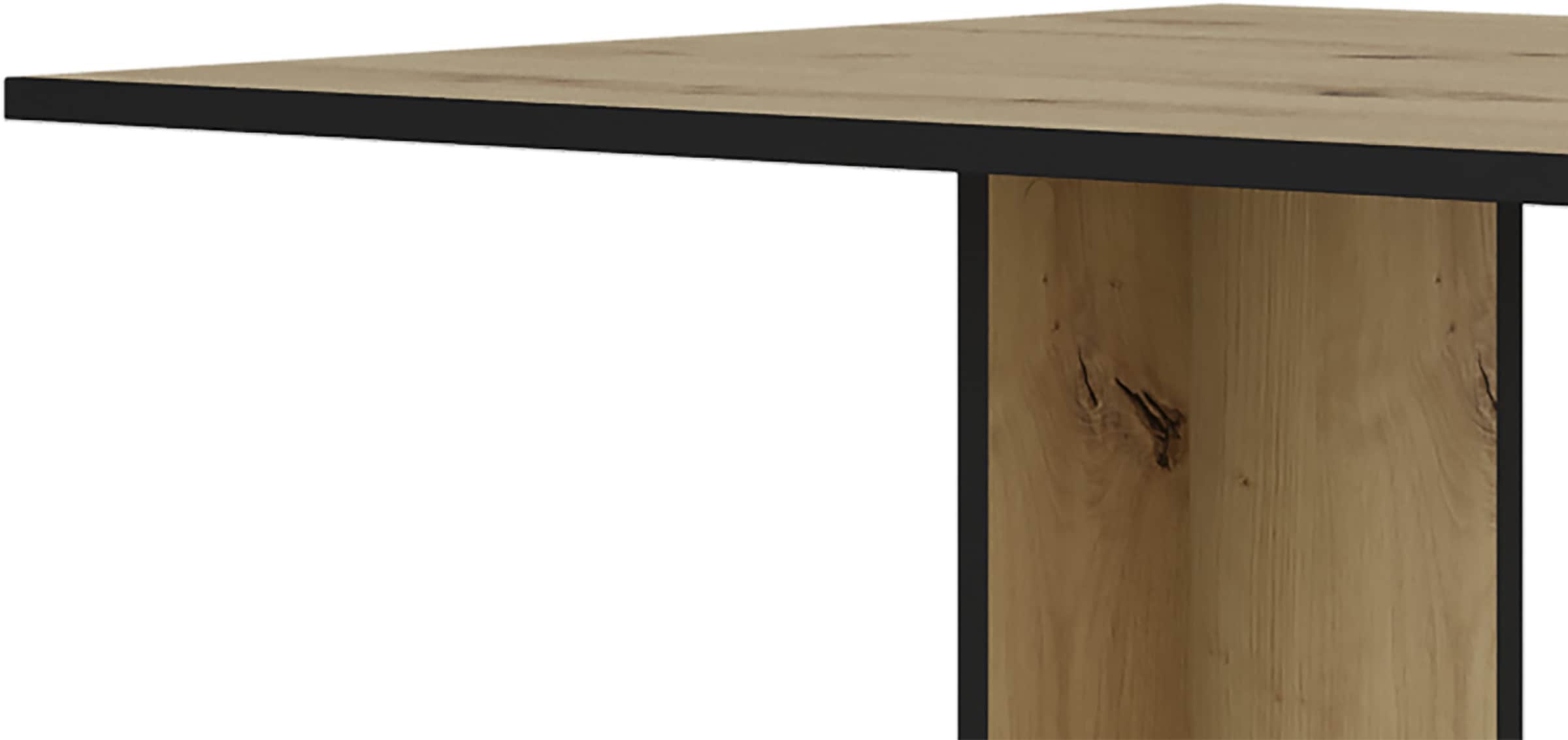 byLIVING Säulen-Esstisch »TOM« Artisan Eiche (Eiche-Optik), 100 kg, 4 Sitzplätze, Säule: 25 x 56,6 cm