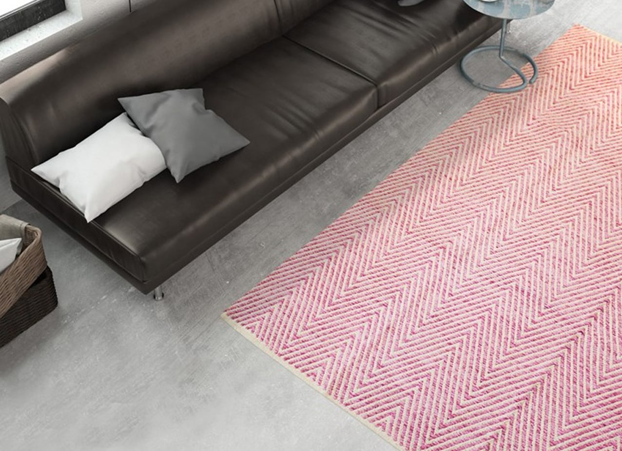Image of calo-deluxe Teppich "Luba 500" rechteckig 7 mm Höhe reine Baumwolle, Wohnzimmer