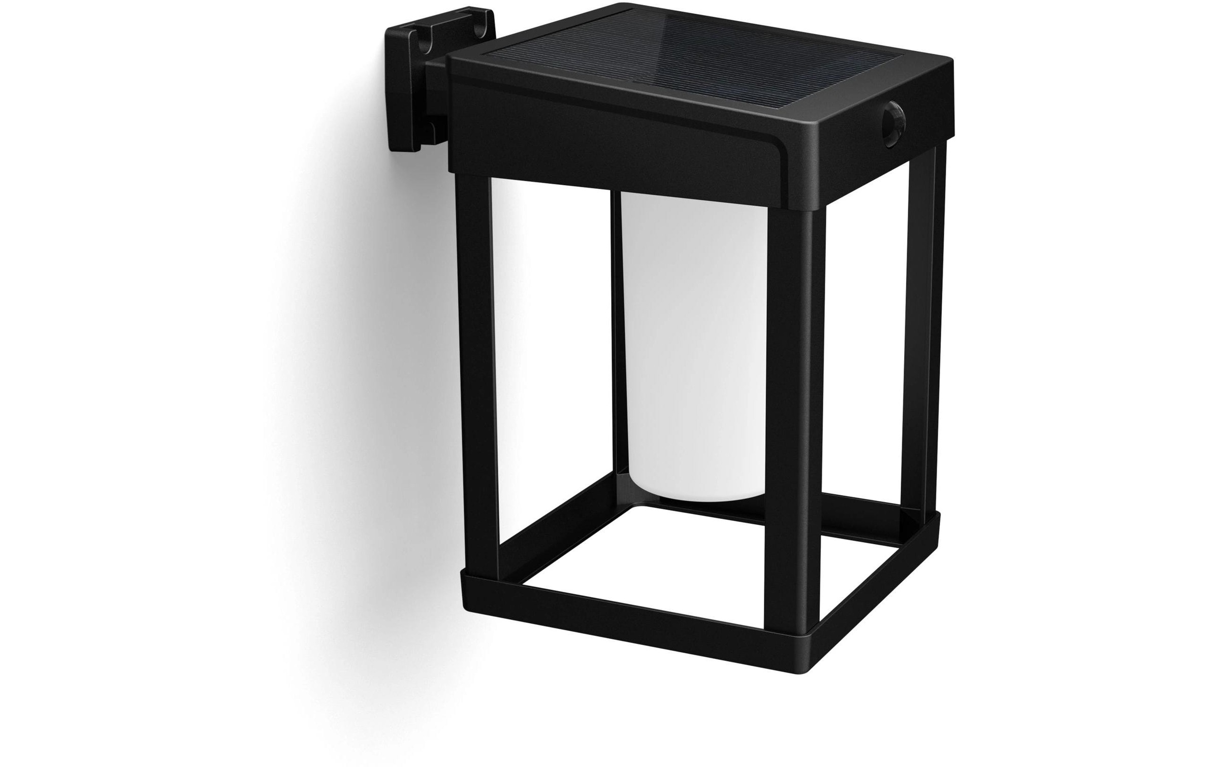 Image of Philips Aussen-Wandleuchte "Camill UE Solar SQ schwarz 3000K" Warmweiss