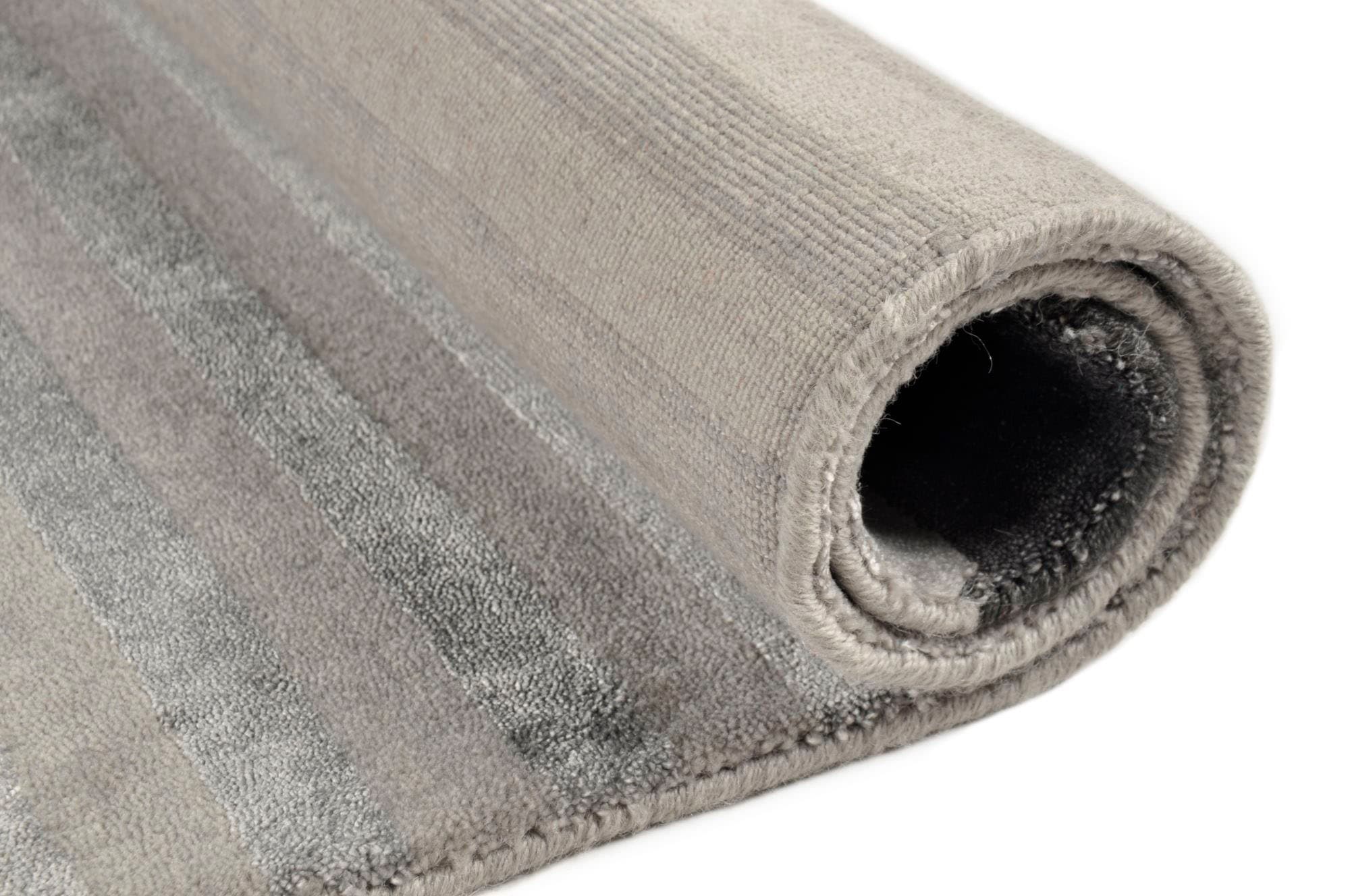 THEKO Teppich »Miami 3286«, rechteckig, 8 mm Höhe, Handweb Teppich, gestreift, handgewebt, aus Viskose & Wolle
