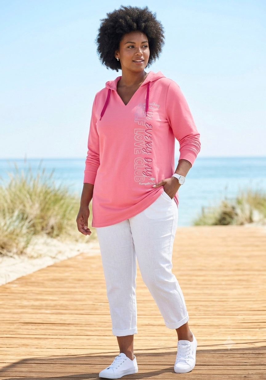 Image of KangaROOS Kapuzensweatshirt, casual Stil, mit Kapuze, bequeme Passform, grosse Grössen