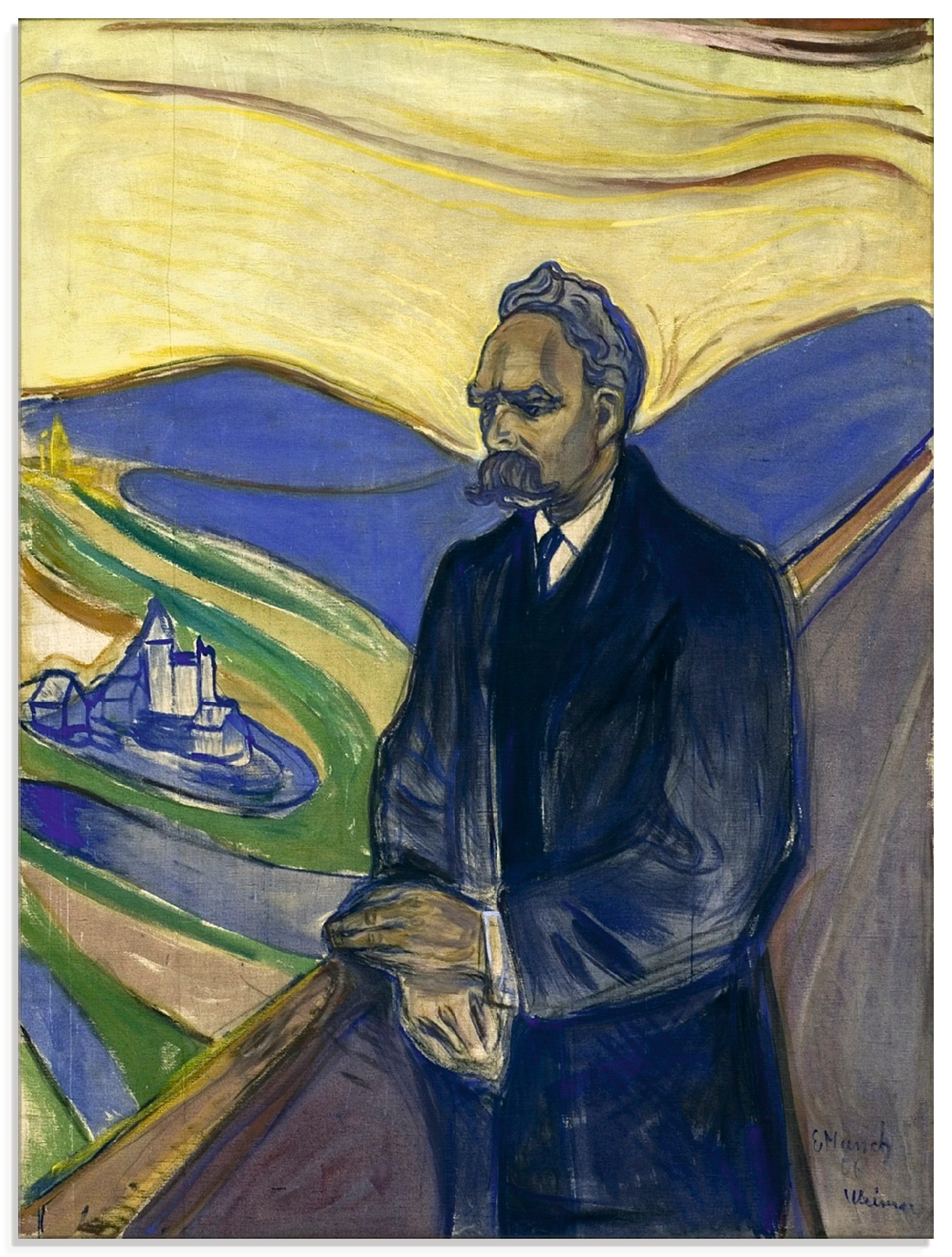 Image of Artland Glasbild »Porträt von Friedrich Nietzsche. 1906«, Mann, (1 St.) bei Ackermann Versand Schweiz