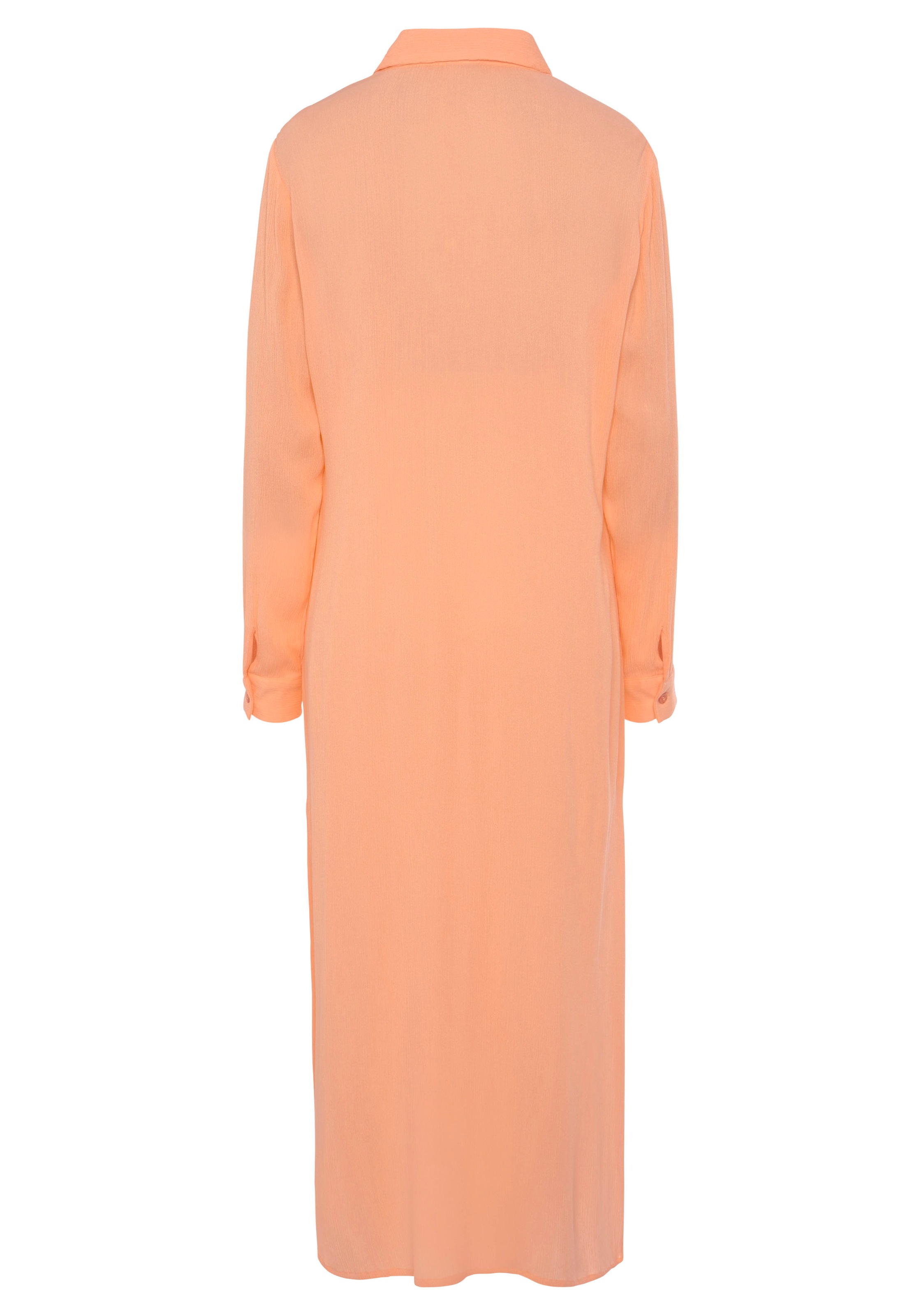 LASCANA Hemdblusenkleid, aus gekreppter Viskose