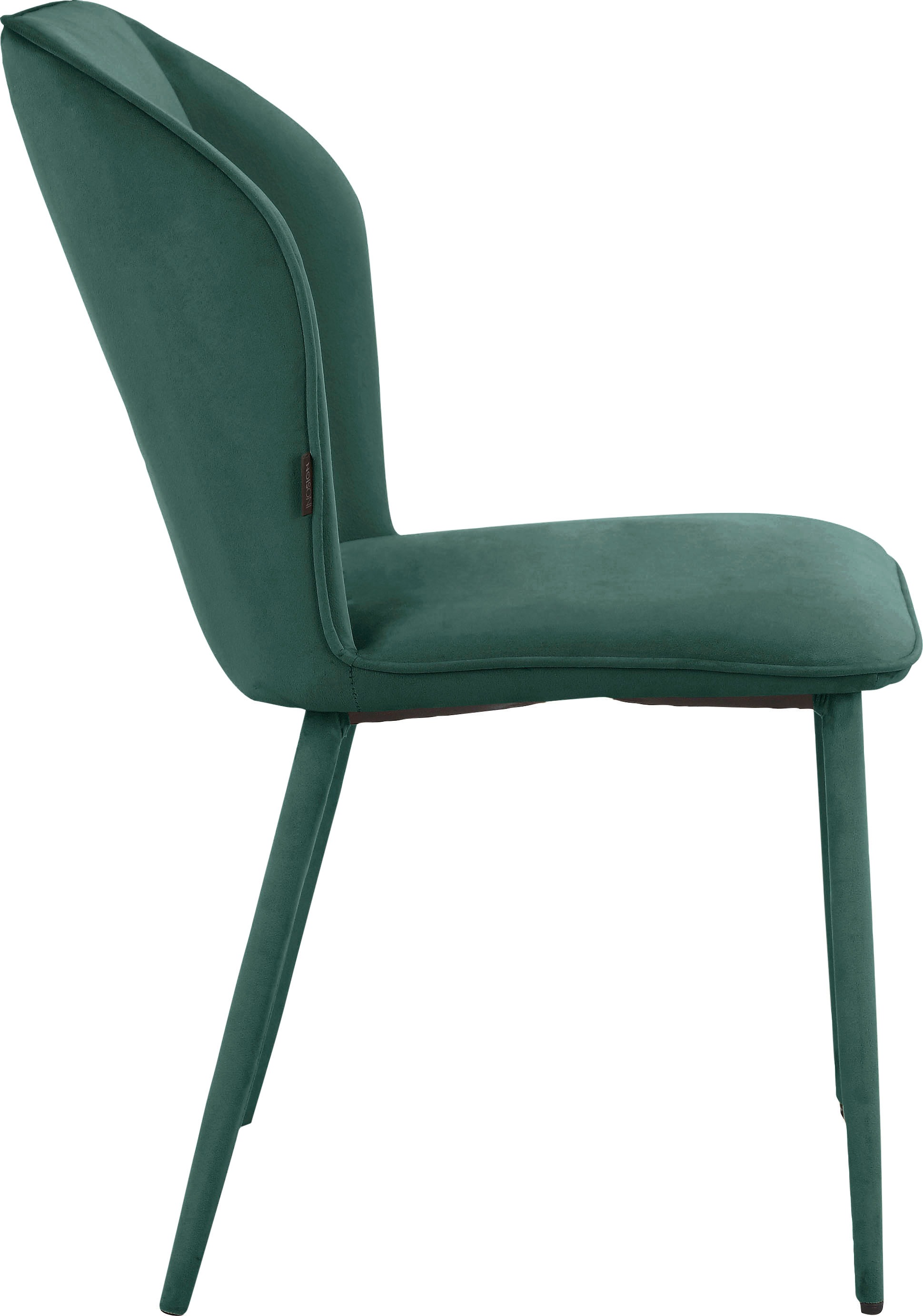 INOSIGN Esszimmerstuhl »Koa«, 2 St., Veloursstoff, in Velourstoff, mit Sitz und Rücken gepolstert, Sitzhöhe 49 cm