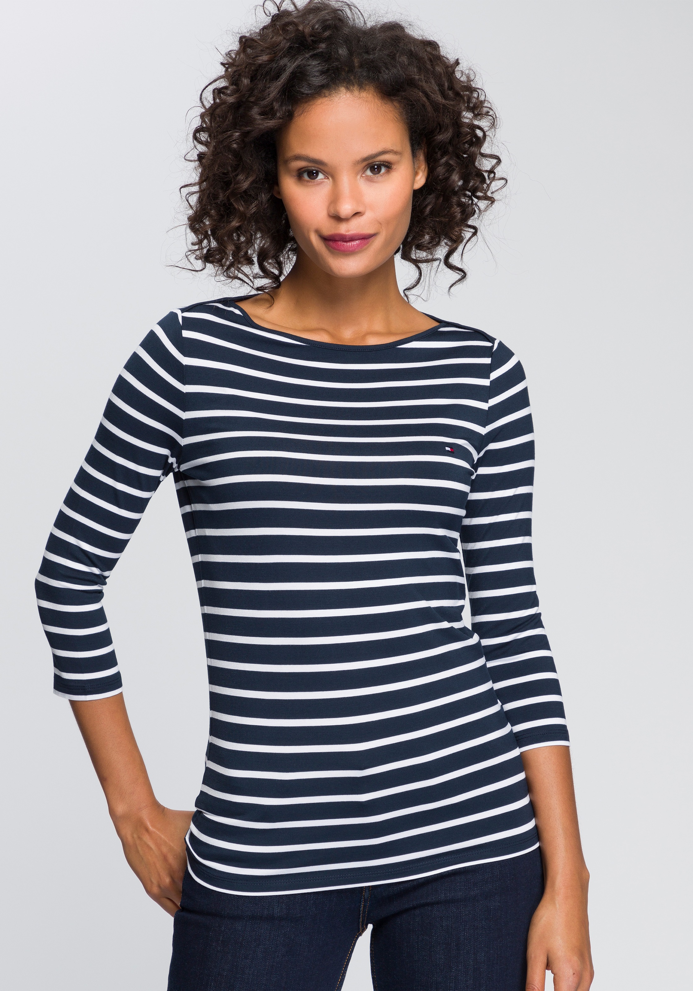 Image of Tommy Hilfiger T-Shirt »HERITAGE BOAT NECK TEE«, im klassichem Ringeldessin bei Ackermann Versand Schweiz