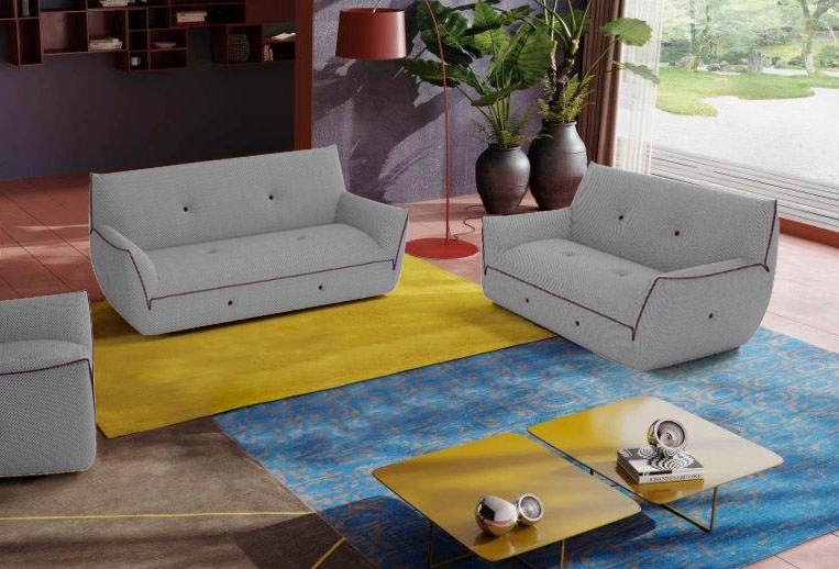 Image of Egoitaliano Polstergarnitur "Yuki, extravagantes Design und höchster Sitzkomfort, tolle Details" Set, bestehend aus einem 2,5- und einem 2-Sitzer, mit innovativen