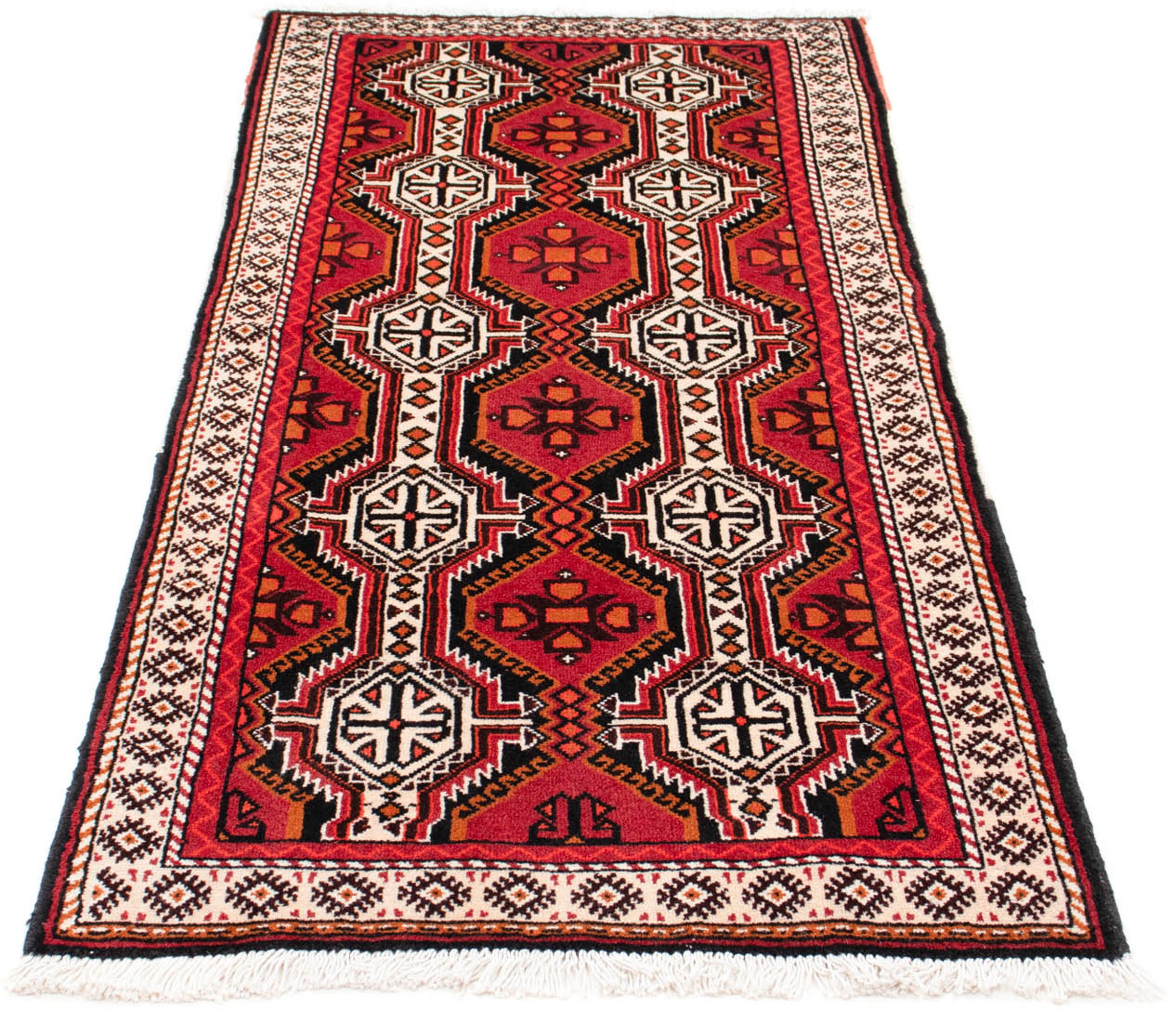 Image of morgenland Orientteppich »Belutsch - 164 x 76 cm - dunkelrot«, rechteckig, 8 mm Höhe, Wohnzimmer, Handgeknüpft, Einzelstück mit Zertifikat bei Ackermann Versand Schweiz