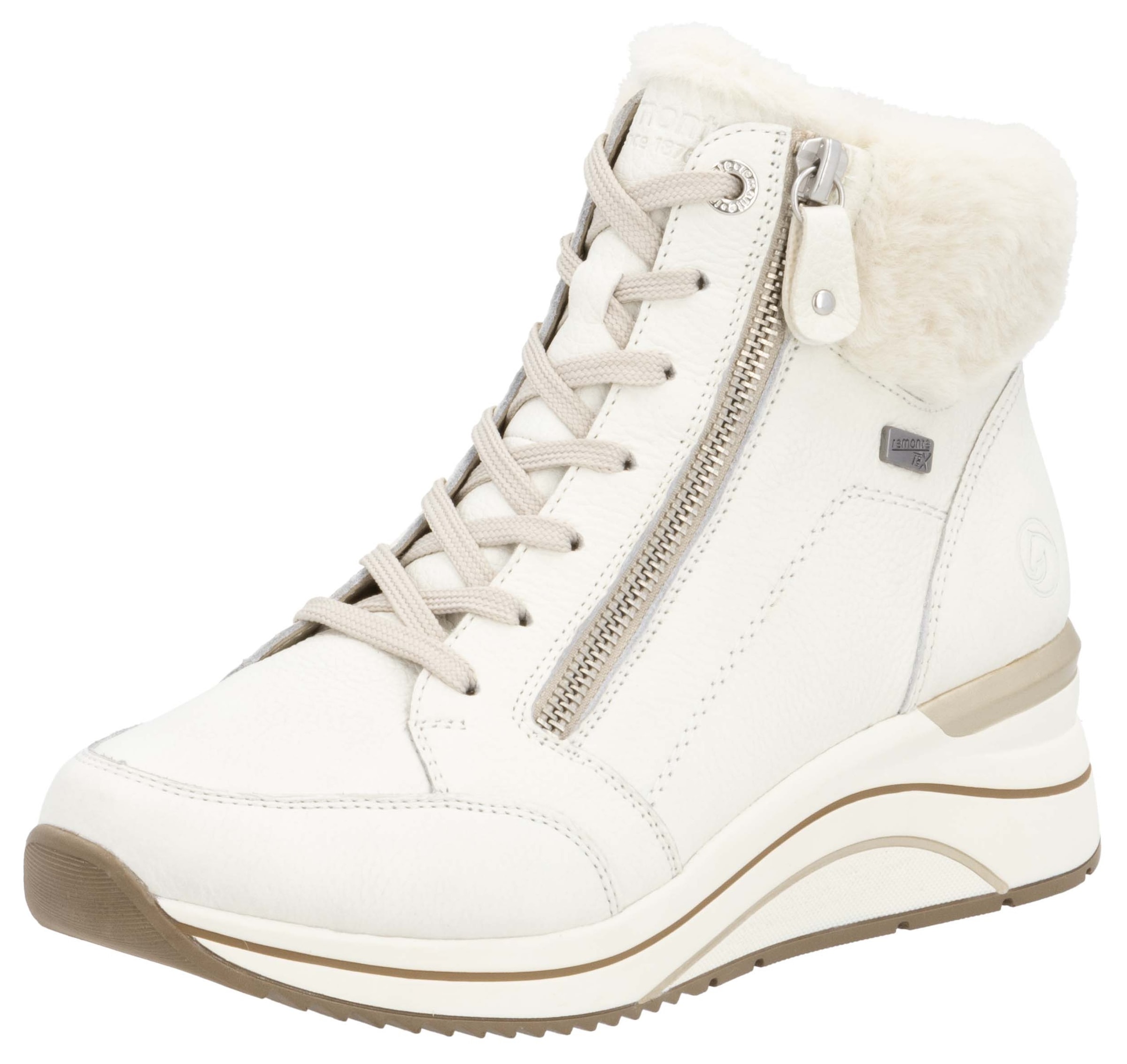 Image of Remonte Winterstiefelette, Keilabsatz, Schnürboots mit wasserabweisender TEX-Membran