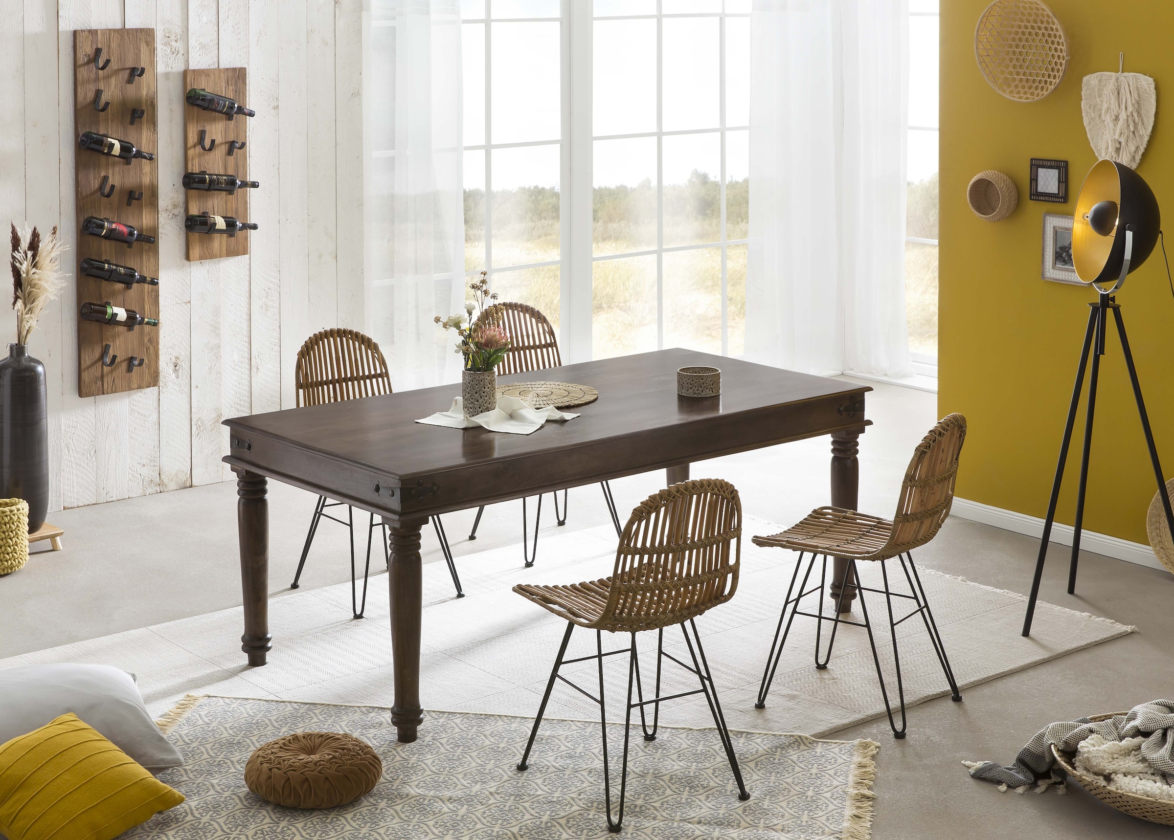SIT Rattanstuhl () Fischgräten-Optik im Rückenbereich