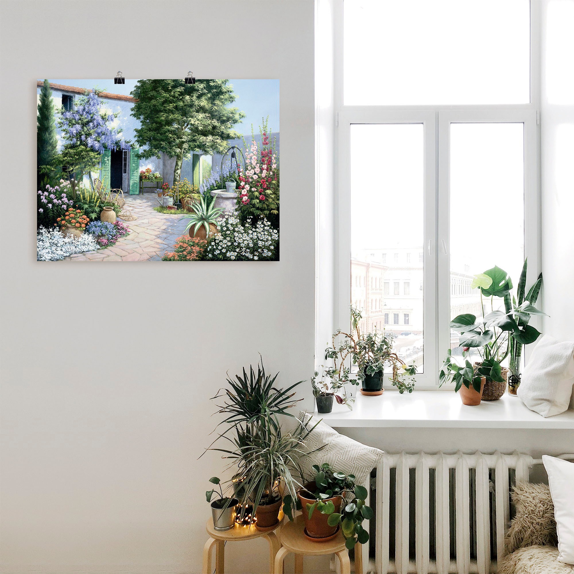 Artland Wandbild »Ein kleines Paradies«, Garten, (1 St.), als Leinwandbild, Poster in verschied. Grössen