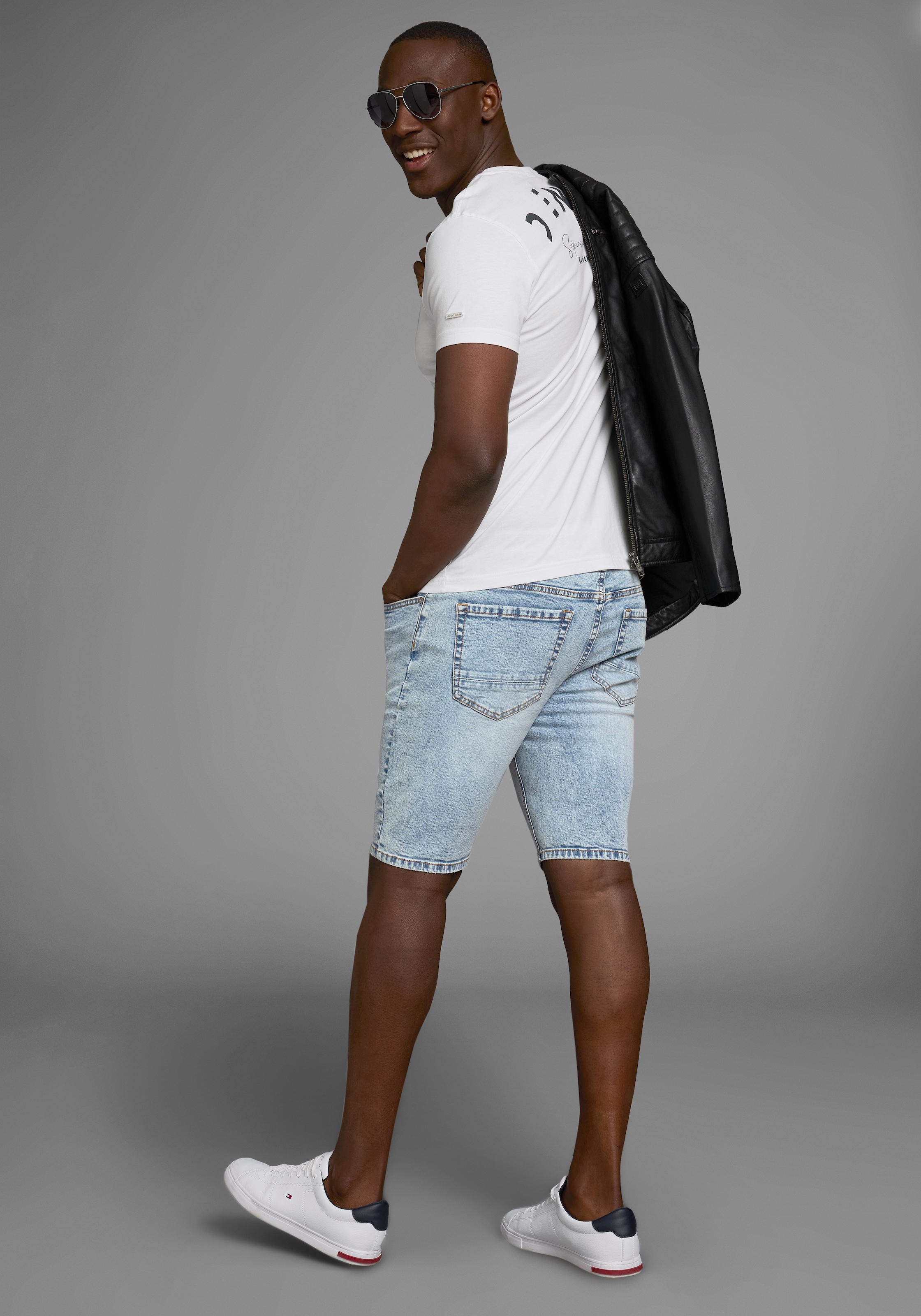 Bruno Banani Jeansshorts »Hutch-Shorts«, niedrige Leibhöhe